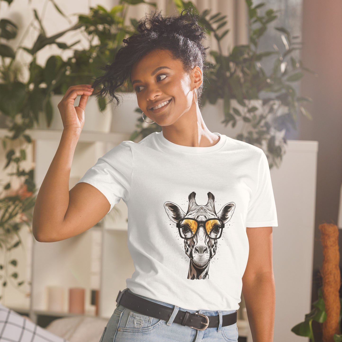 Short-Sleeve Unisex T-Shirt "GIRAFFE" id: 86 (PREMIUM)