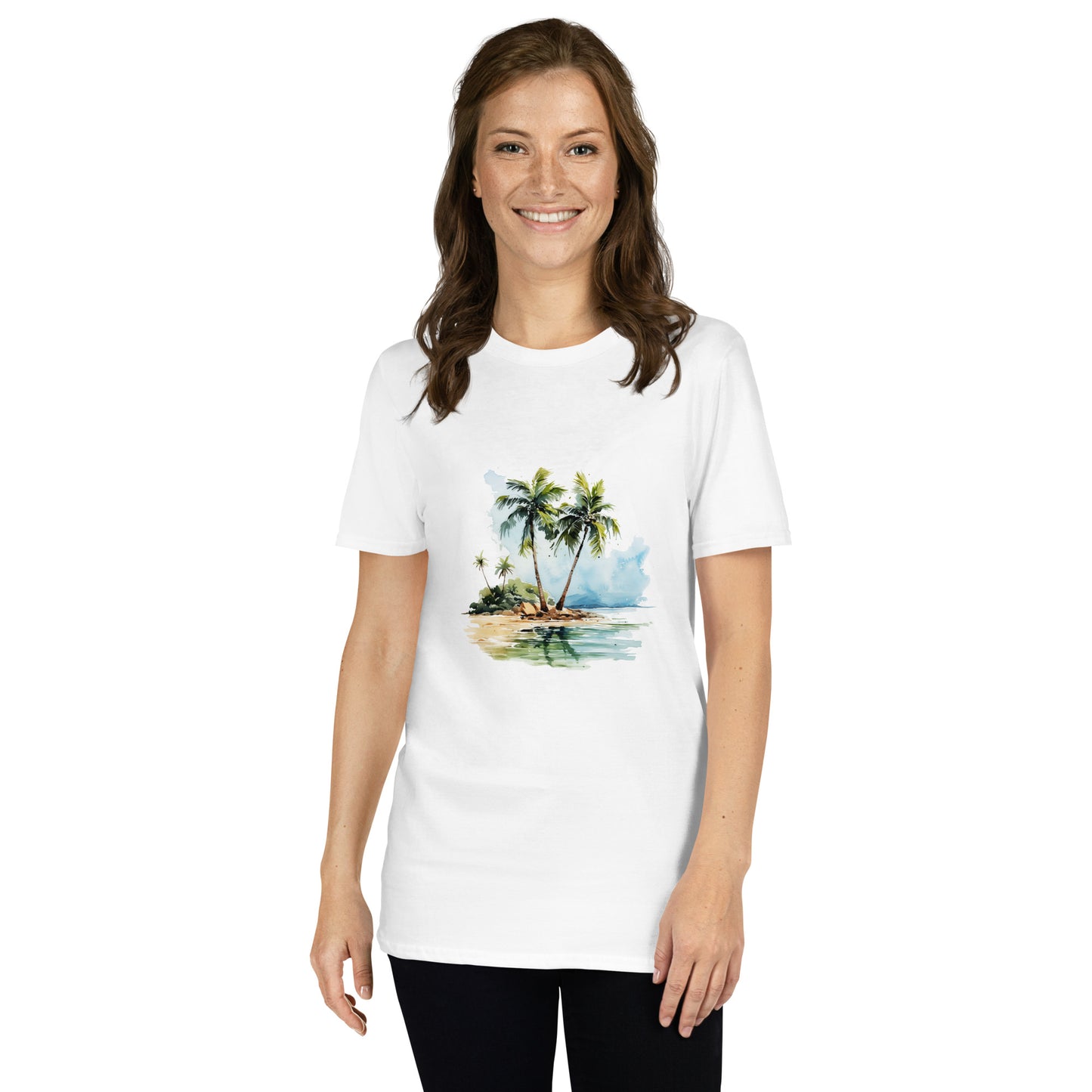 Футболка унисекс с коротким рукавом "PALM TREES" id: 91 (ПРЕМИУМ)