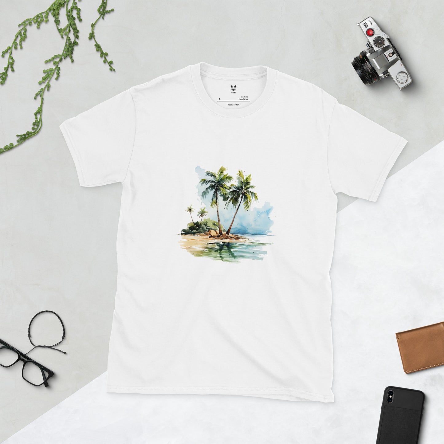 Short-Sleeve Unisex T-Shirt "PALM TREES" id: 91 (PREMIUM)