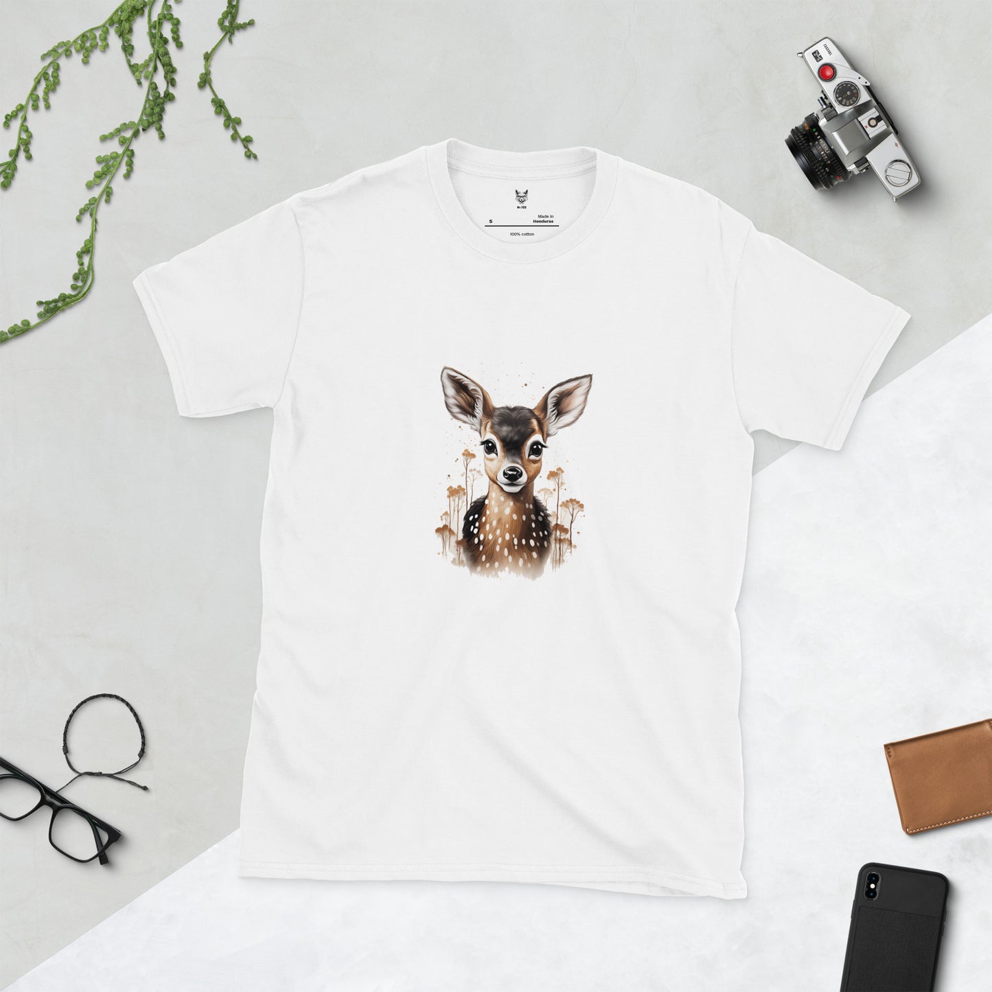 Koszulka unisex z krótkim rękawem „Bambi” id: 92 (PREMIUM)