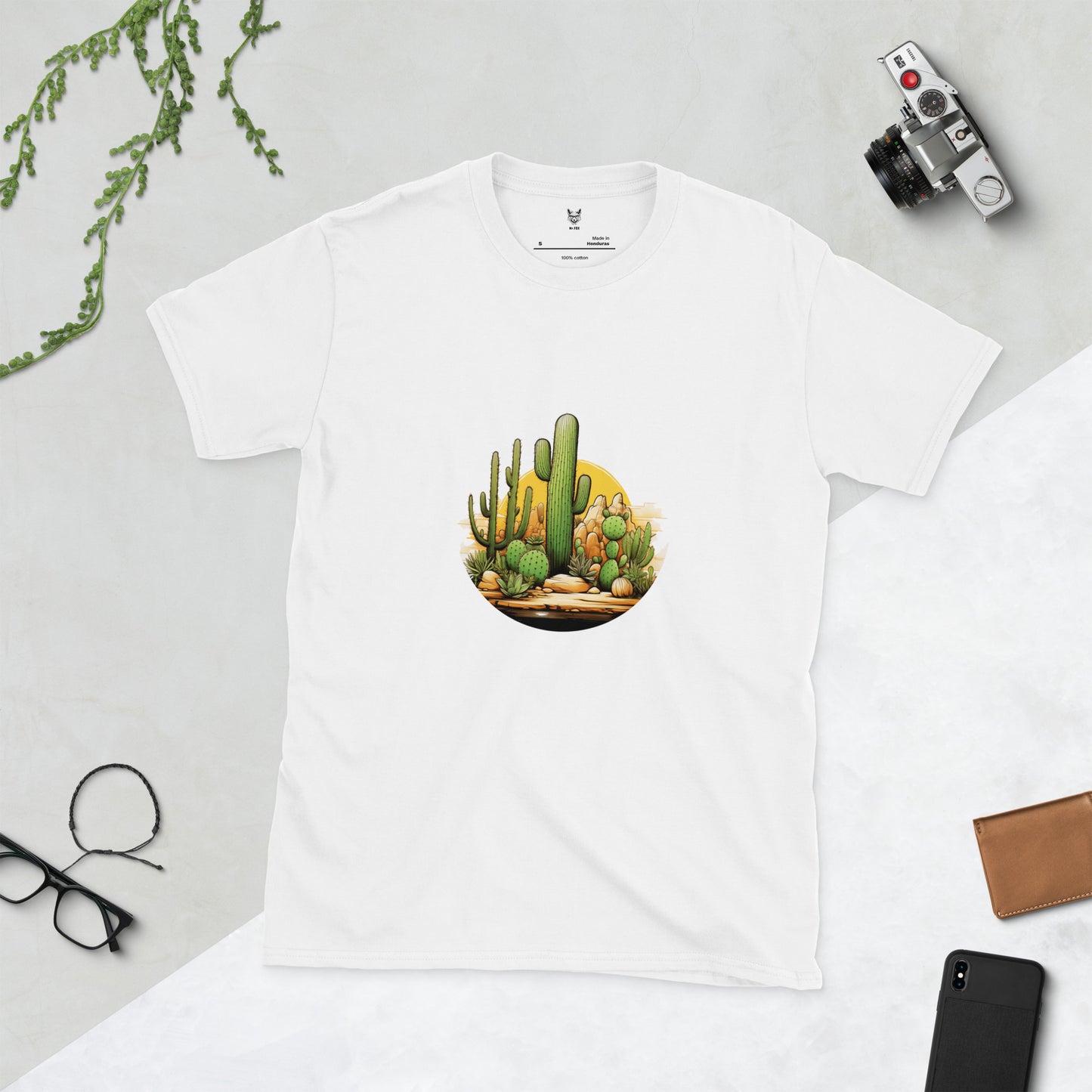 Koszulka unisex z krótkim rękawem „CACTUS” ID: 98 (PREMIUM)