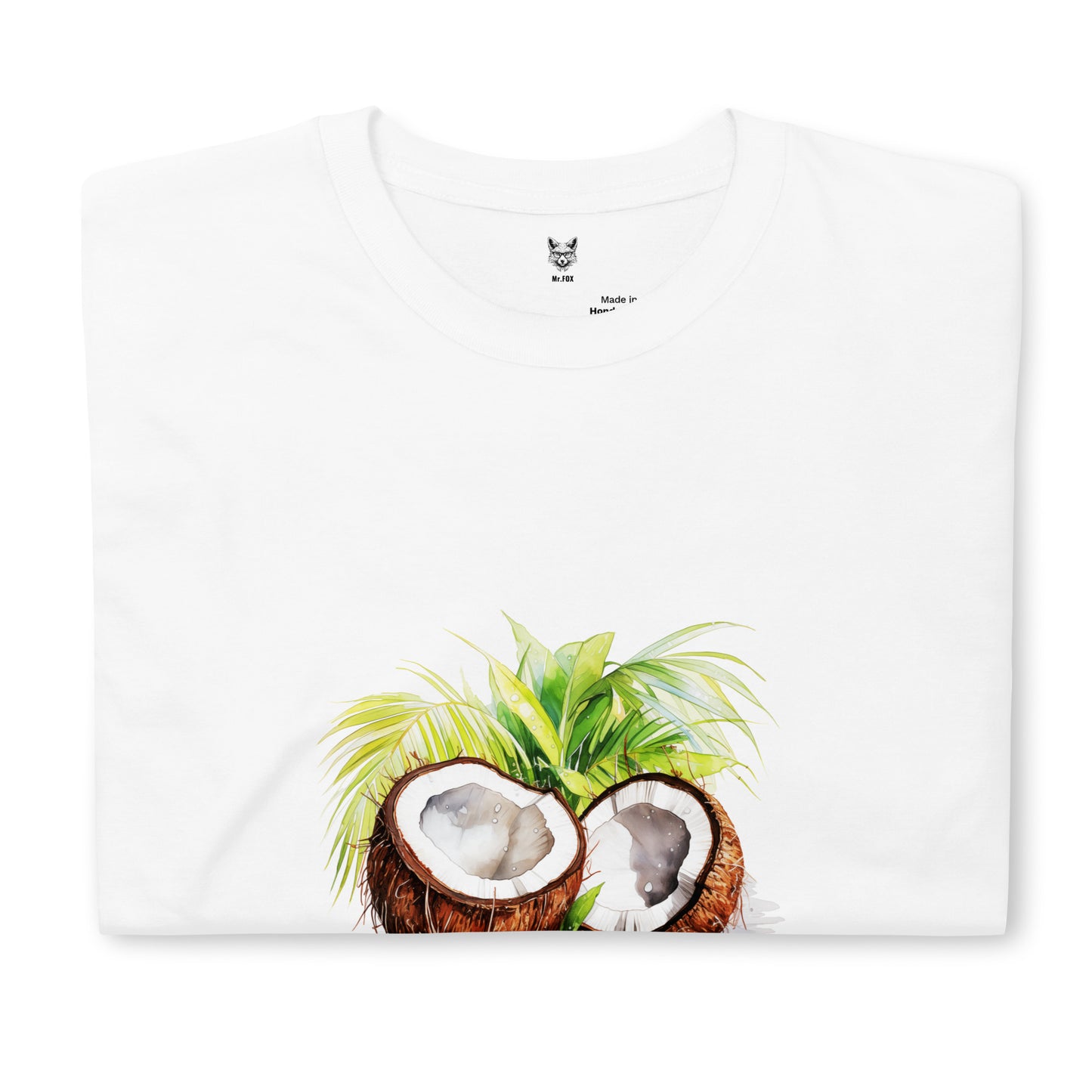 Koszulka unisex z krótkim rękawem „COCONUT” ID: 100 (PREMIUM)