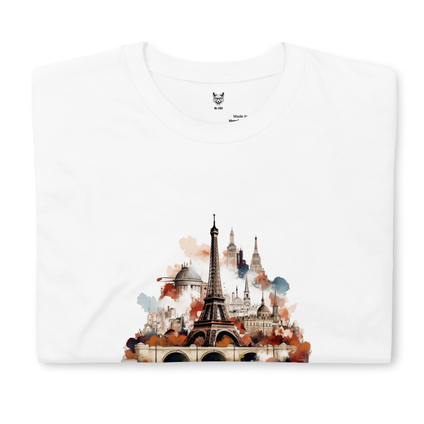 Koszulka unisex z krótkim rękawem „PARIS” ID: 101 (PREMIUM)