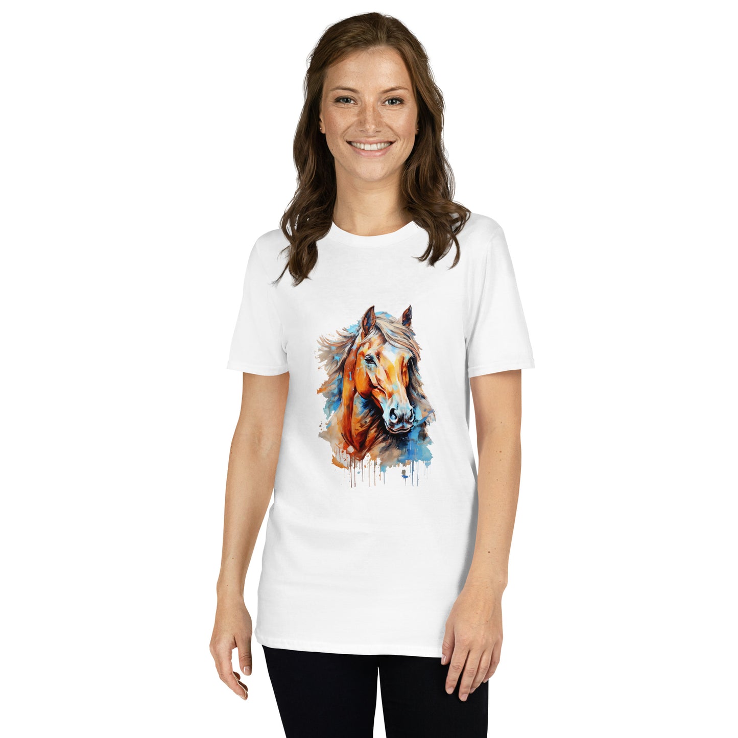 Short-Sleeve Unisex T-Shirt "HORSE" ID: 102 (PREMIUM)