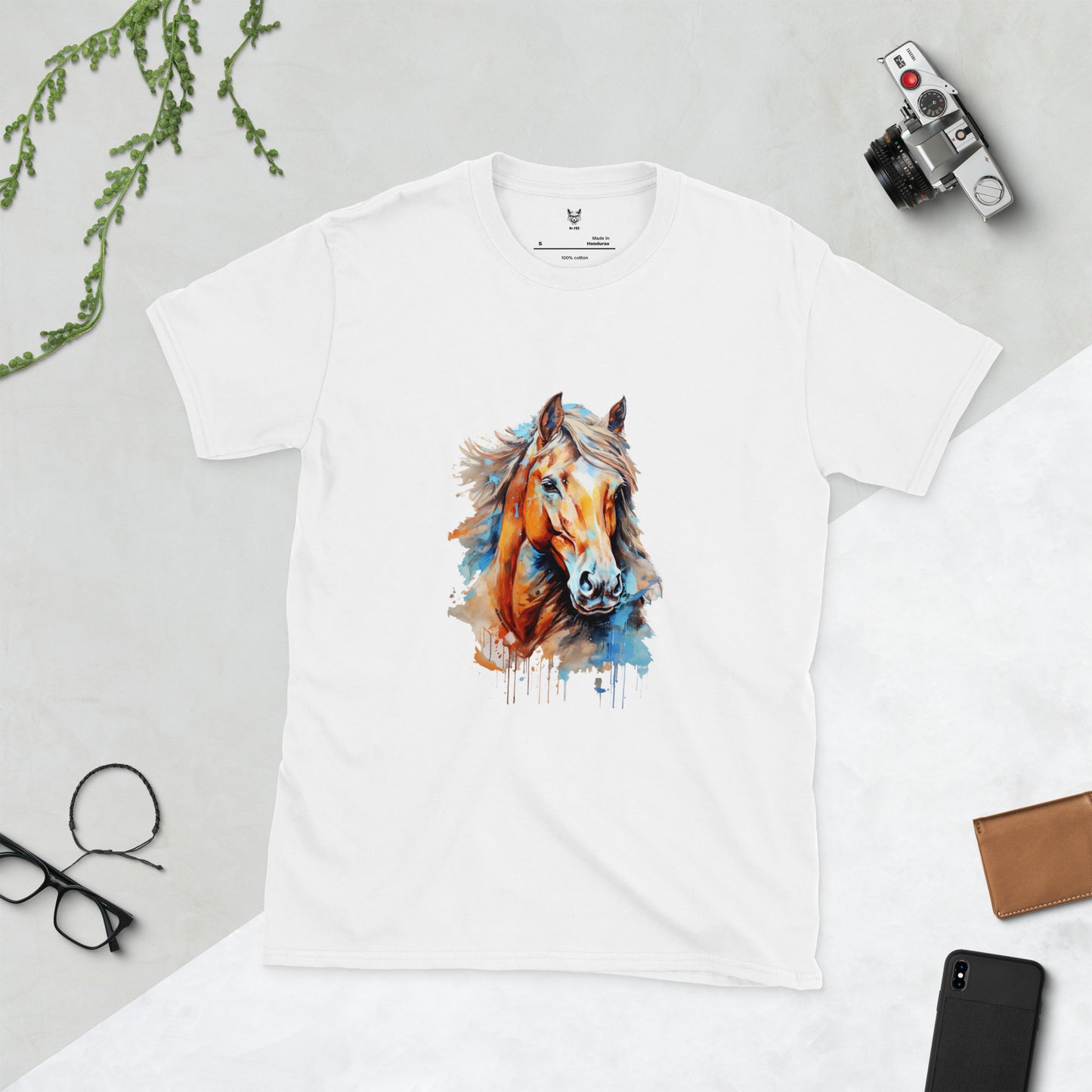 Short-Sleeve Unisex T-Shirt "HORSE" ID: 102 (PREMIUM)