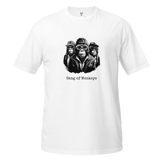 T-shirt unisex z krótkim rękawem „Gang Małp” ID: 107 (PREMIUM)