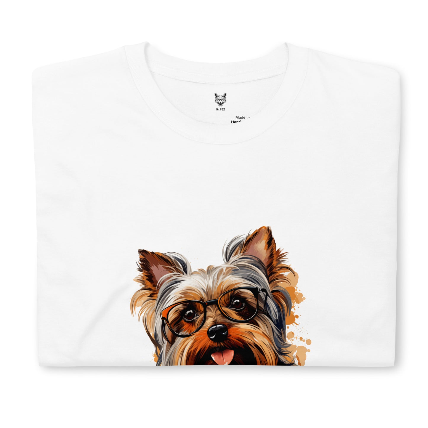 Koszulka unisex z krótkim rękawem „YORKSHIRE TERRIER” id: 93 (PREMIUM)