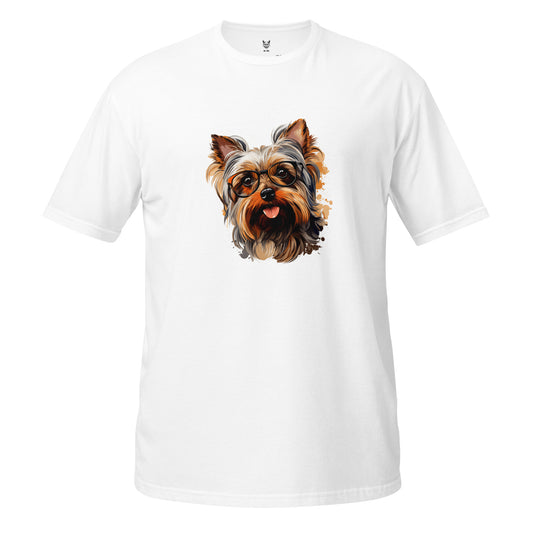 Koszulka unisex z krótkim rękawem „YORKSHIRE TERRIER” id: 93 (PREMIUM)