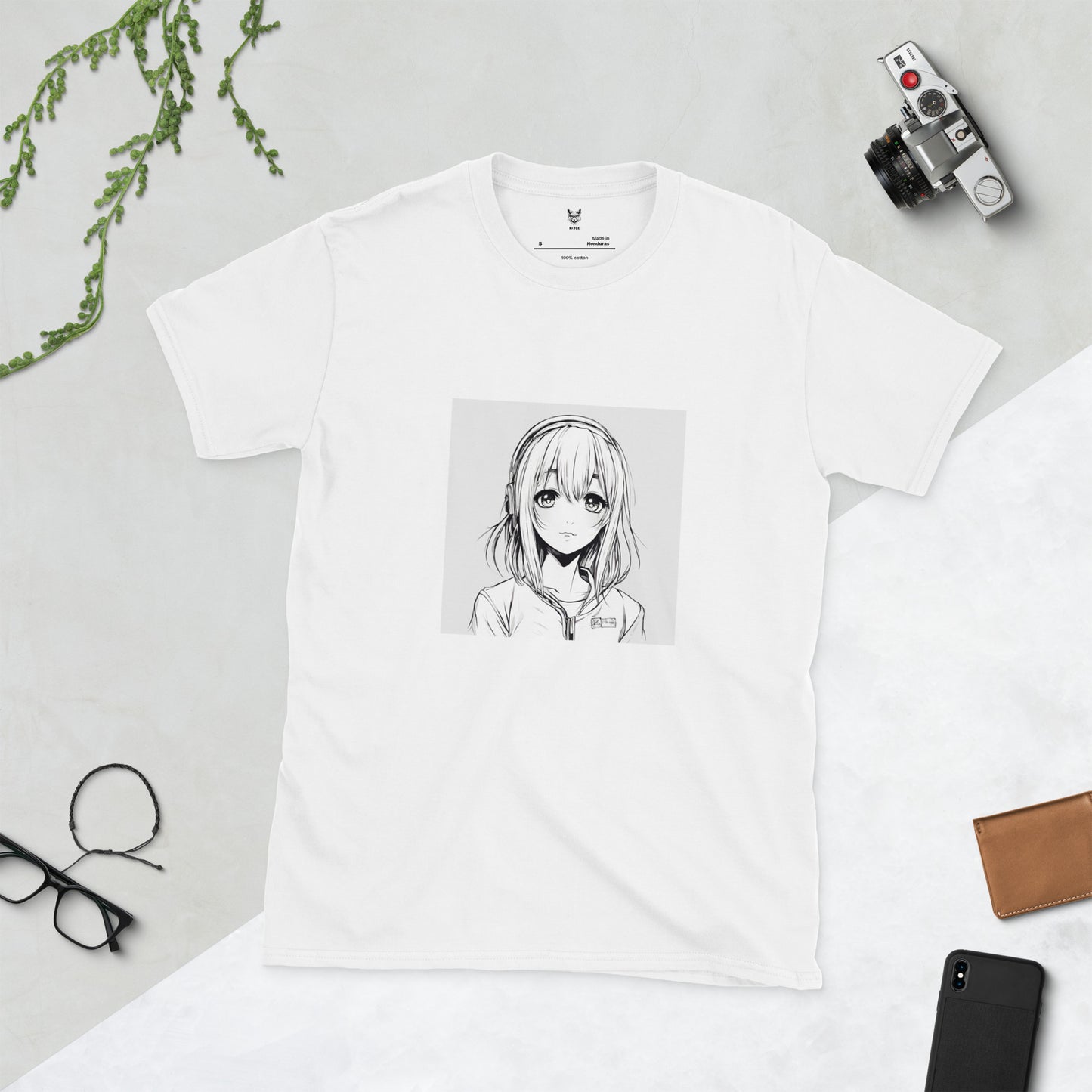 Koszulka unisex z krótkim rękawem „ANIME” ID: 345 (PREMIUM)