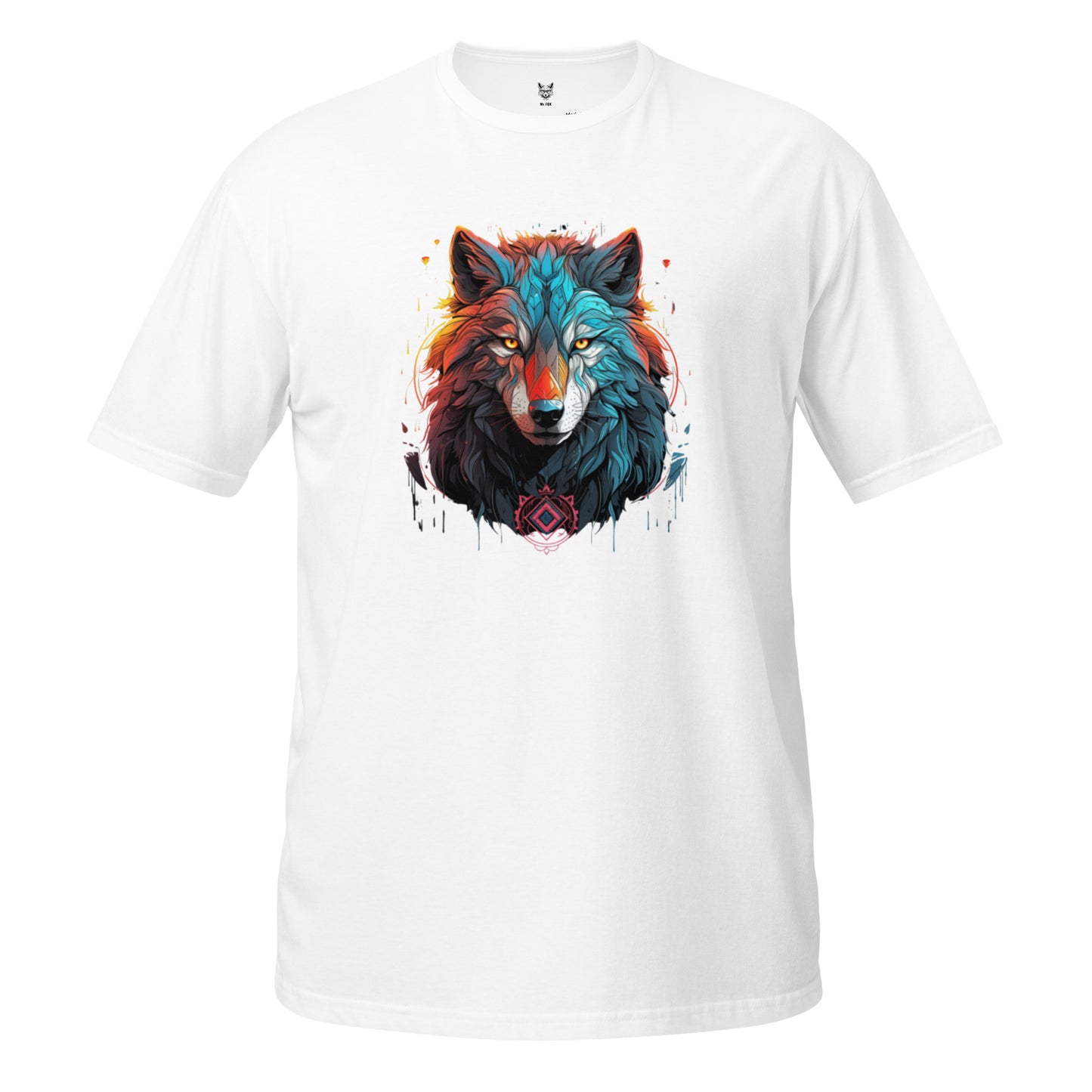 Koszulka unisex z krótkim rękawem "WOLF SHAMAN" ID: 116 (PREMIUM)