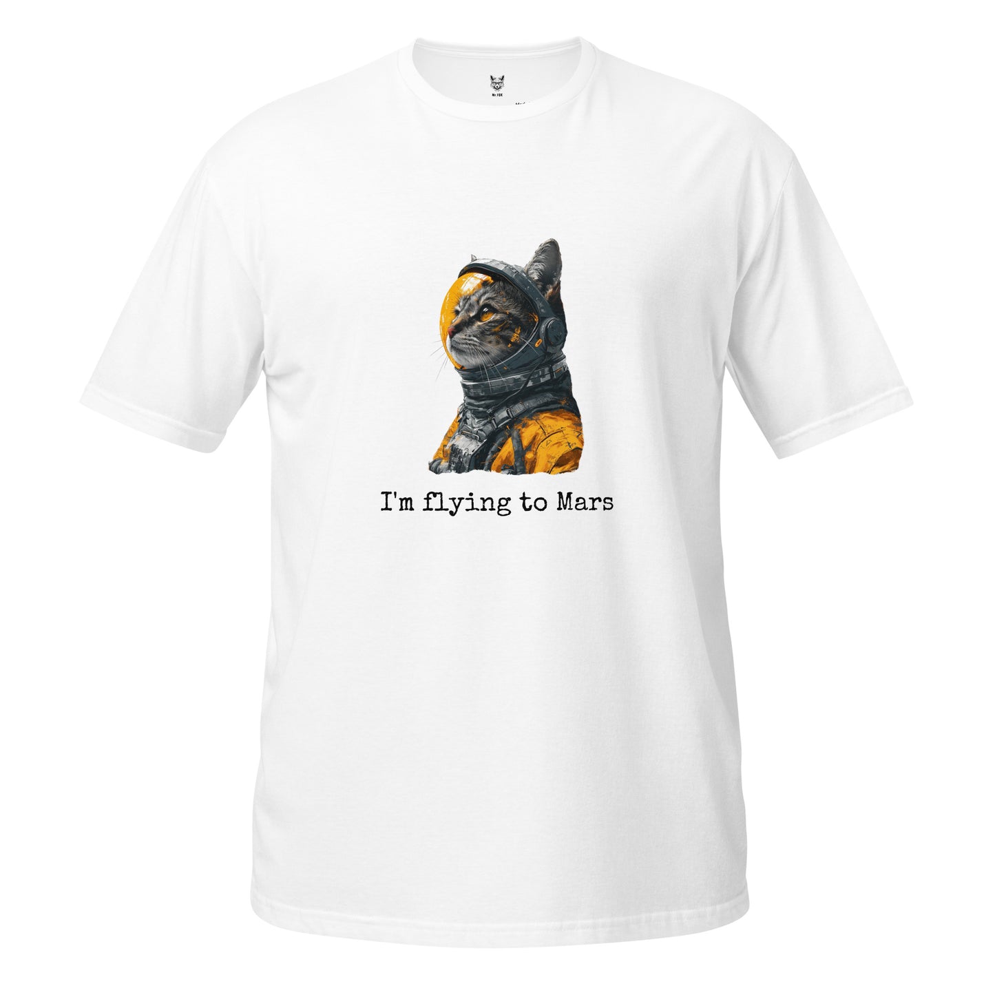 T-shirt unisex z krótkim rękawem „KOT ASTRONAUT” ID: 120 (PREMIUM)