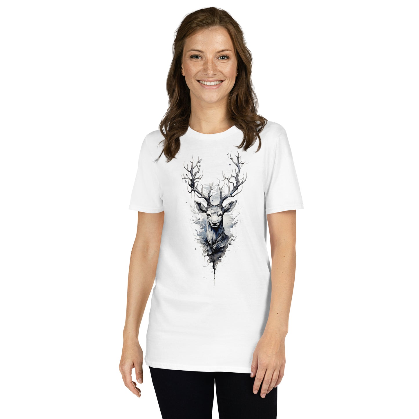 Short-Sleeve Unisex T-Shirt "DEER" ID: 127 (PREMIUM)