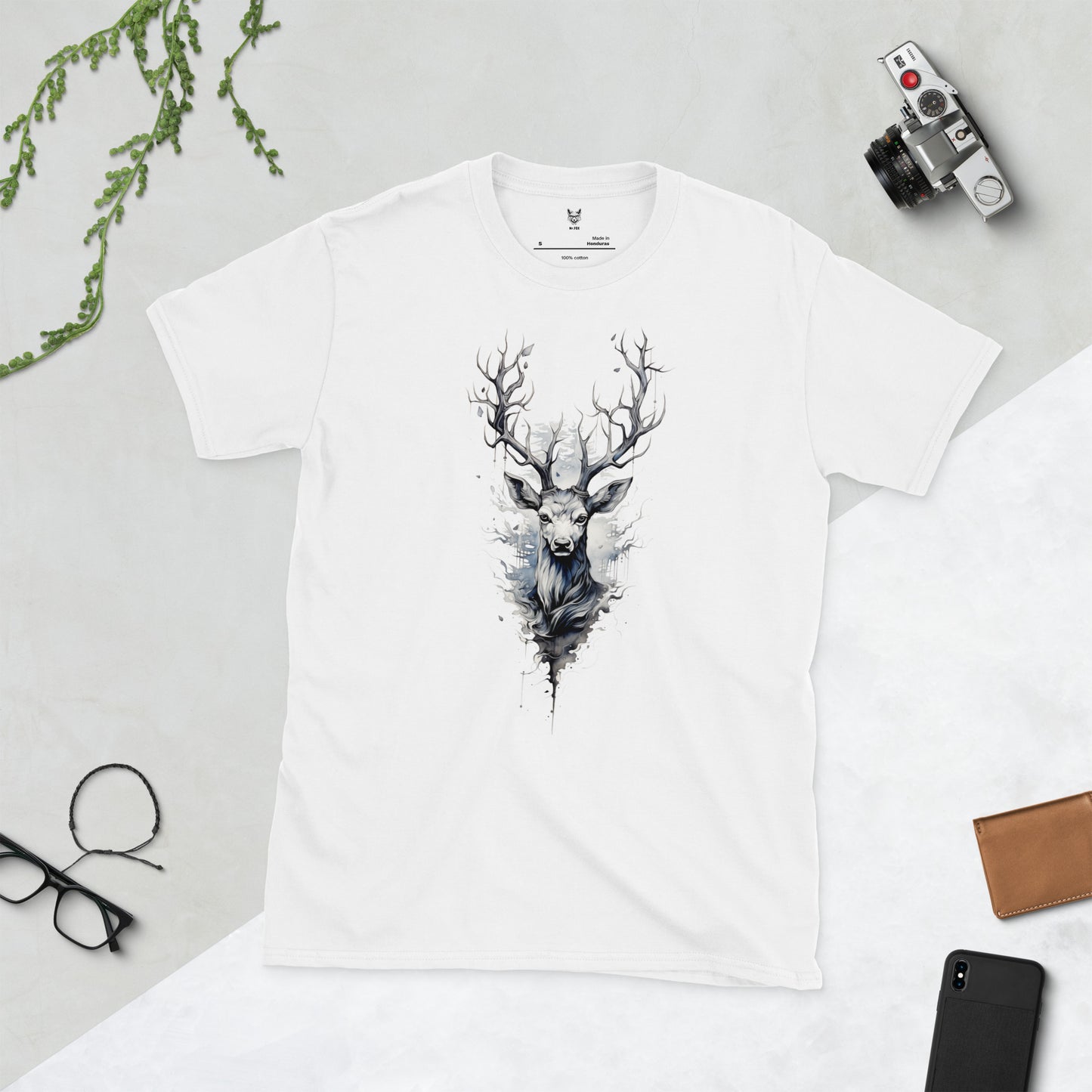 Short-Sleeve Unisex T-Shirt "DEER" ID: 127 (PREMIUM)