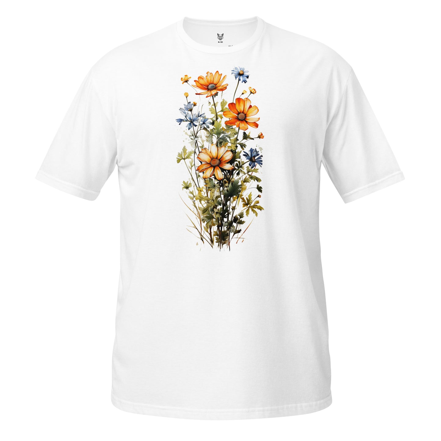 Koszulka unisex z krótkim rękawem „FLOWERS” ID: 129 (PREMIUM)