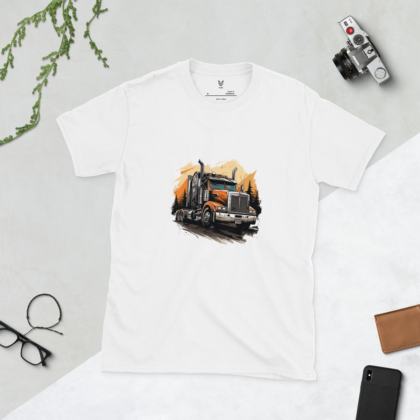 T-shirt unisex z krótkim rękawem „KING OF THE ROADS” ID: 130 (PREMIUM)