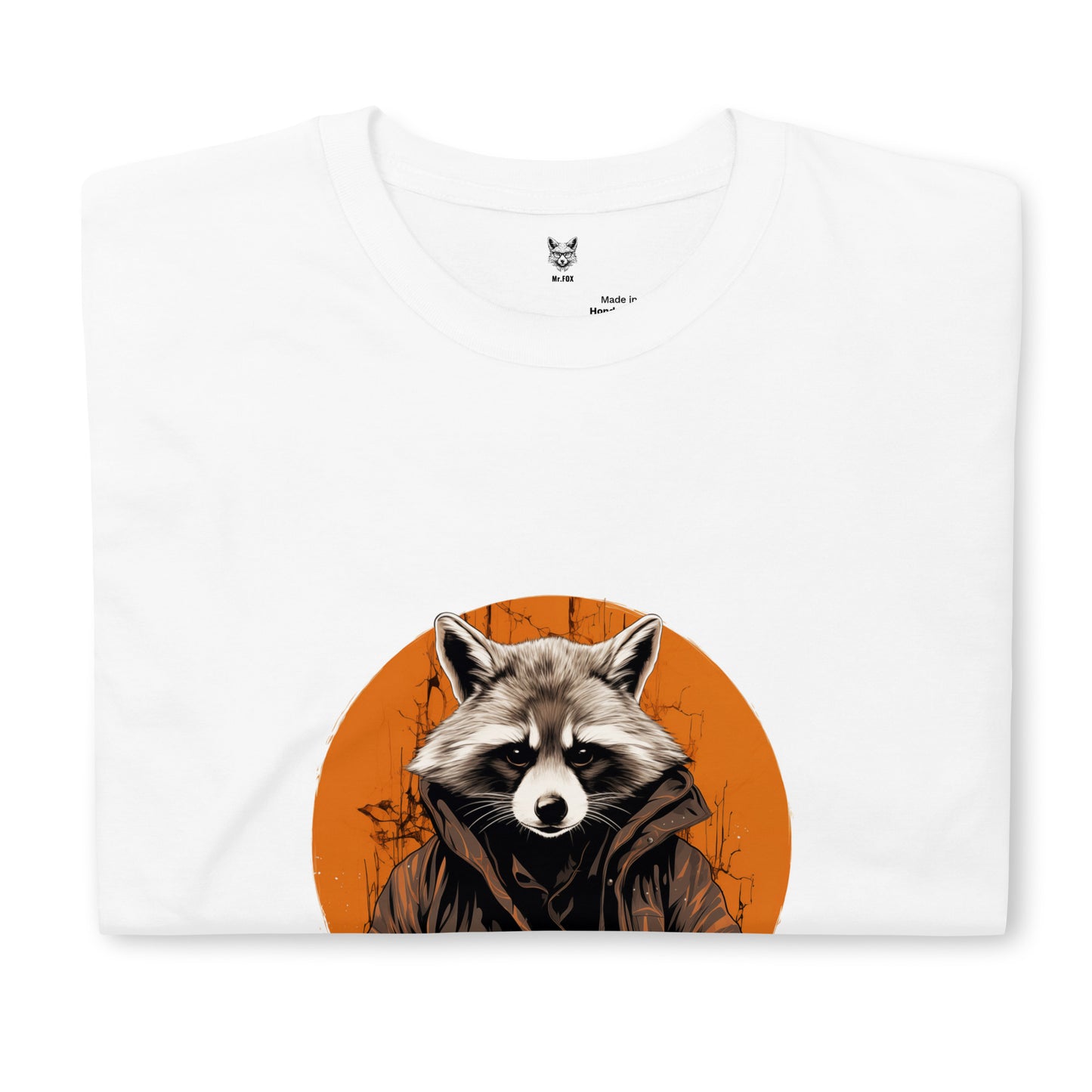 Koszulka unisex z krótkim rękawem „RACCOON” ID: 161 (PREMIUM)