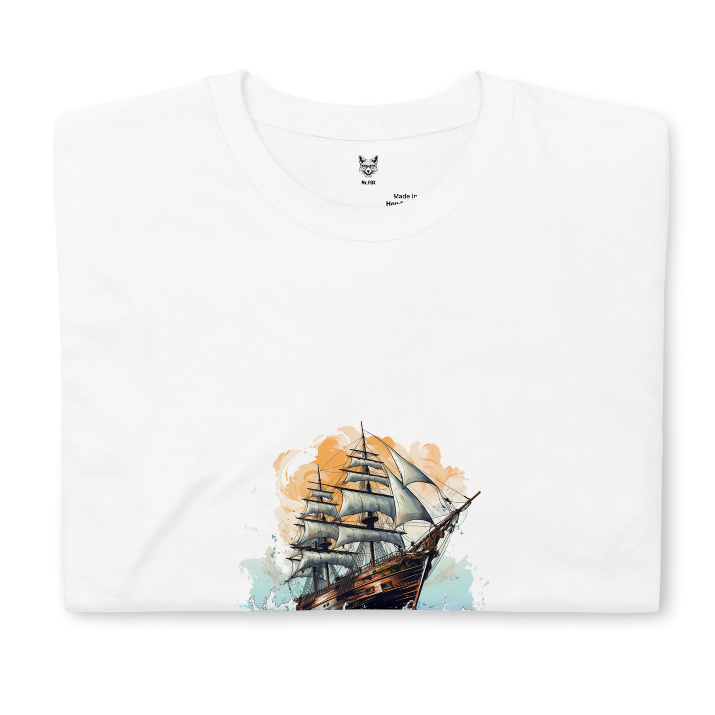 T-shirt unisex z krótkim rękawem „GHOST SHIP” ID: 163 (PREMIUM)