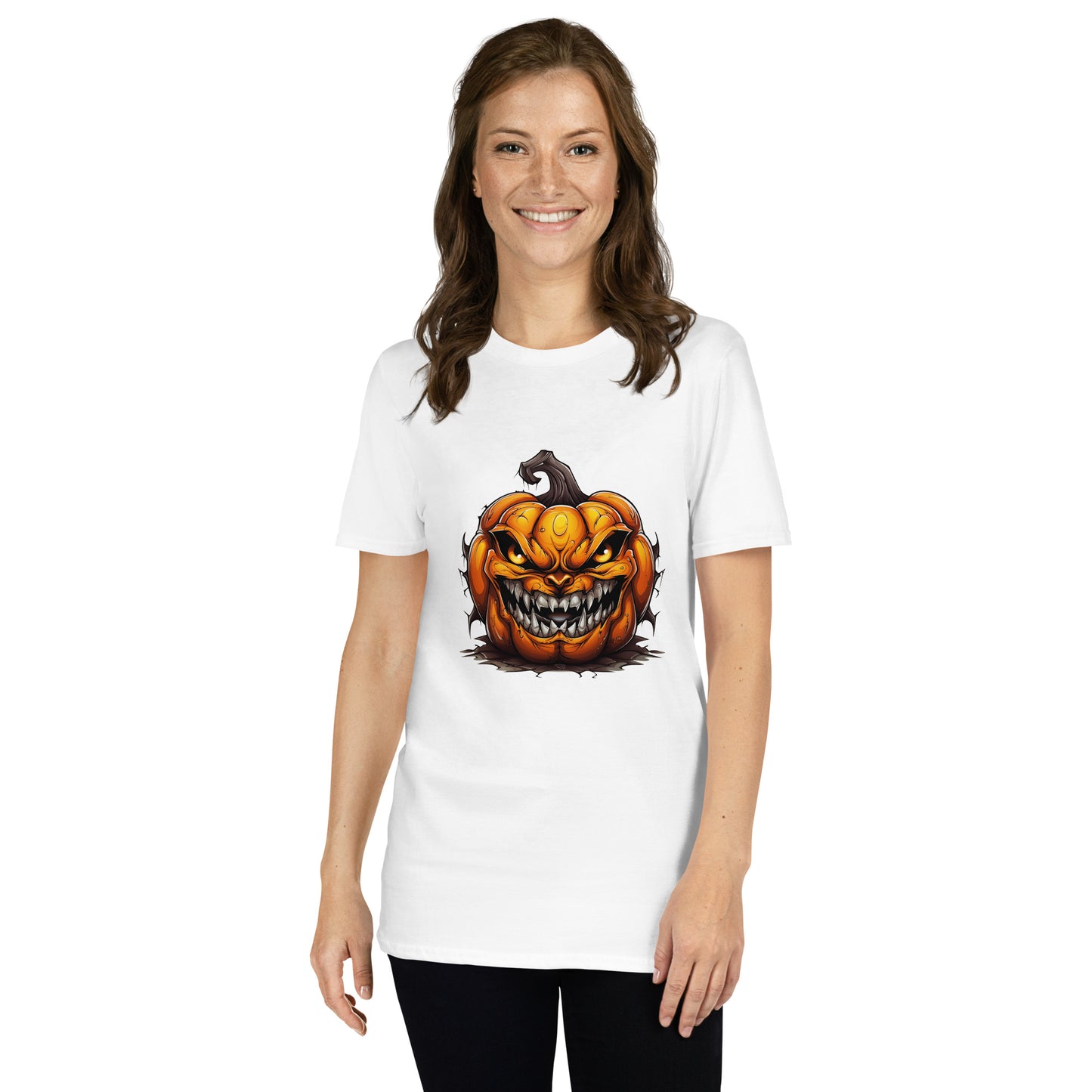 Short-Sleeve Unisex T-Shirt "PUMKIN HELLOWEEN" ID: 171 (PREMIUM)