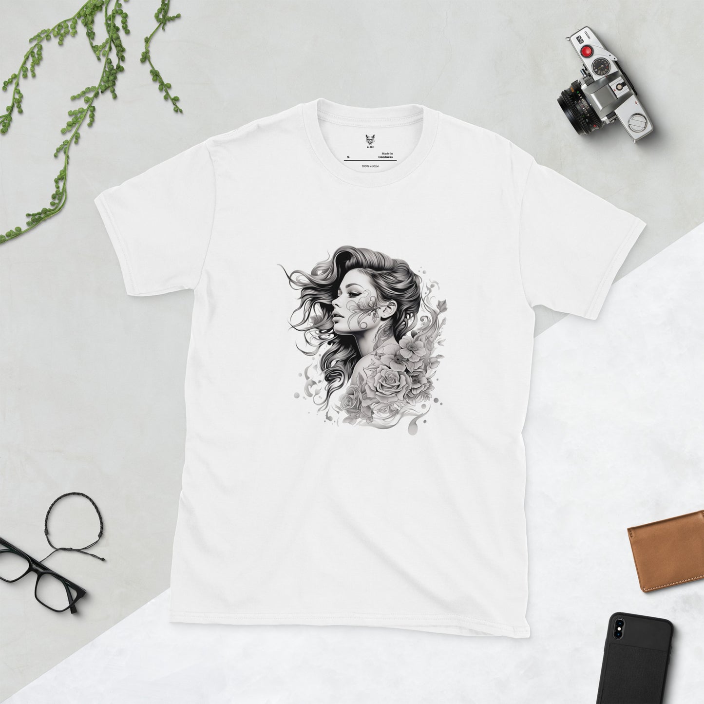 T-Shirt unisex z krótkim rękawem „TATTOO GIRL” ID: 182 (PREMIUM)