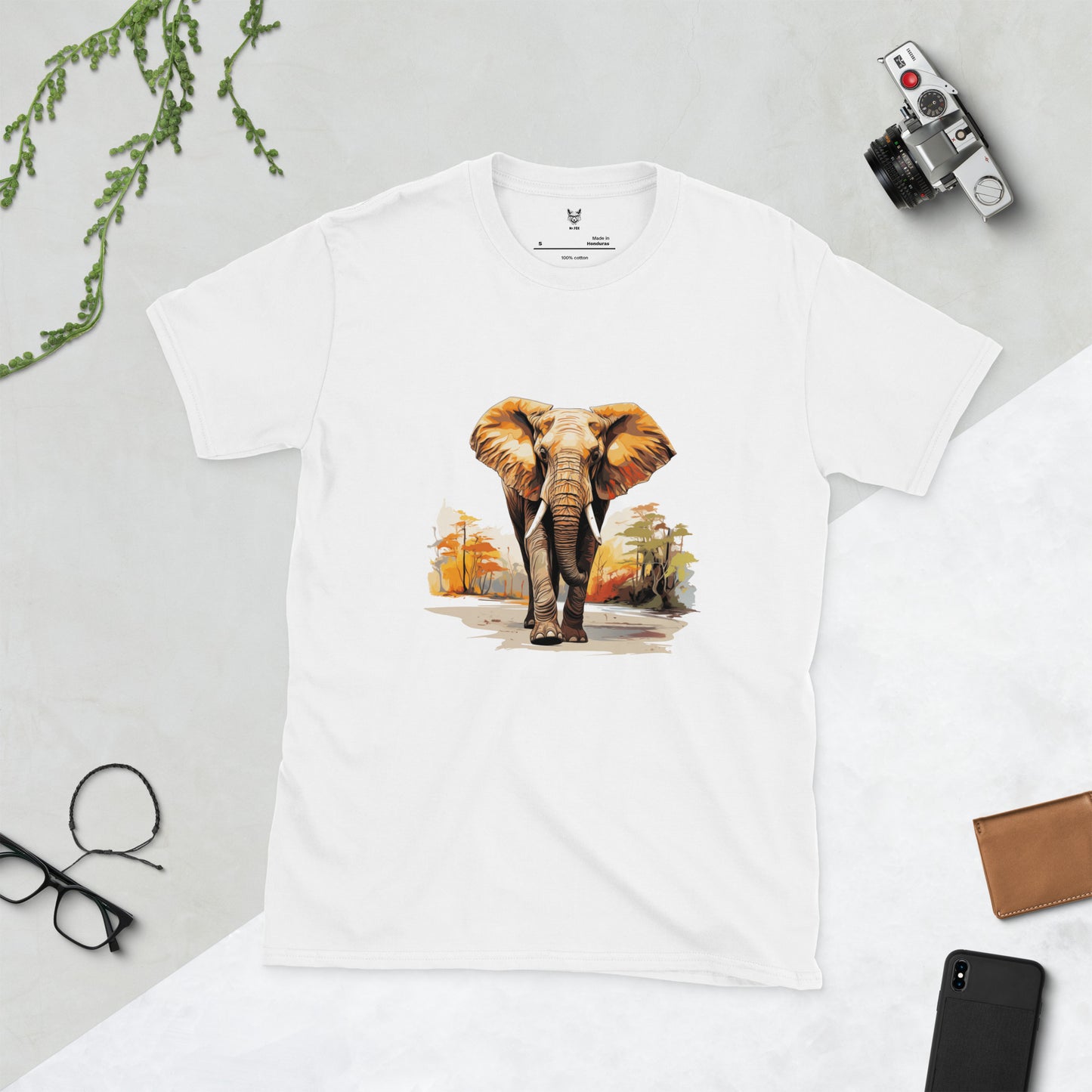 Short-Sleeve Unisex T-Shirt "ELEPHANT" ID: 183 (PREMIUM)