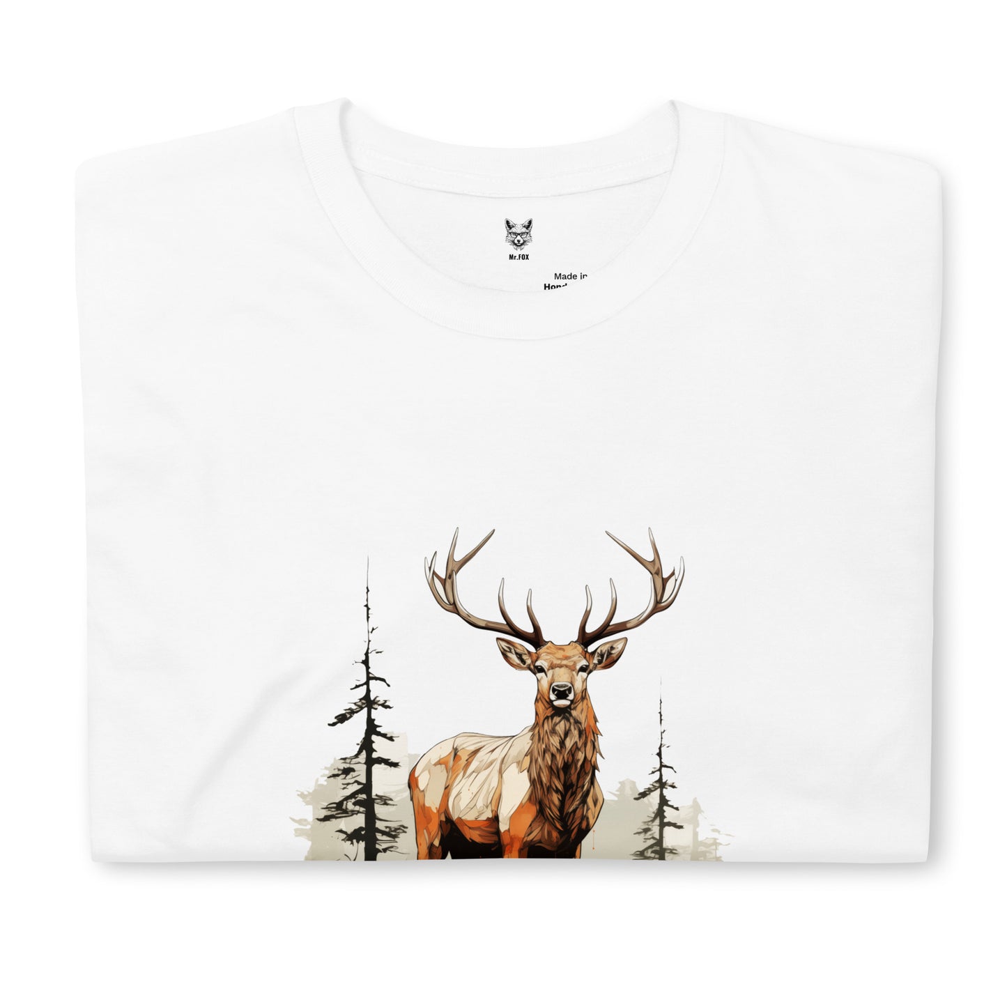 Koszulka unisex z krótkim rękawem "DEER" ID: 193 (PREMIUM)