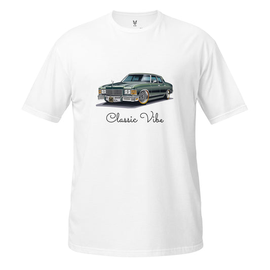 T-shirt unisex z krótkim rękawem „RETRO CAR” ID: 195 (PREMIUM)