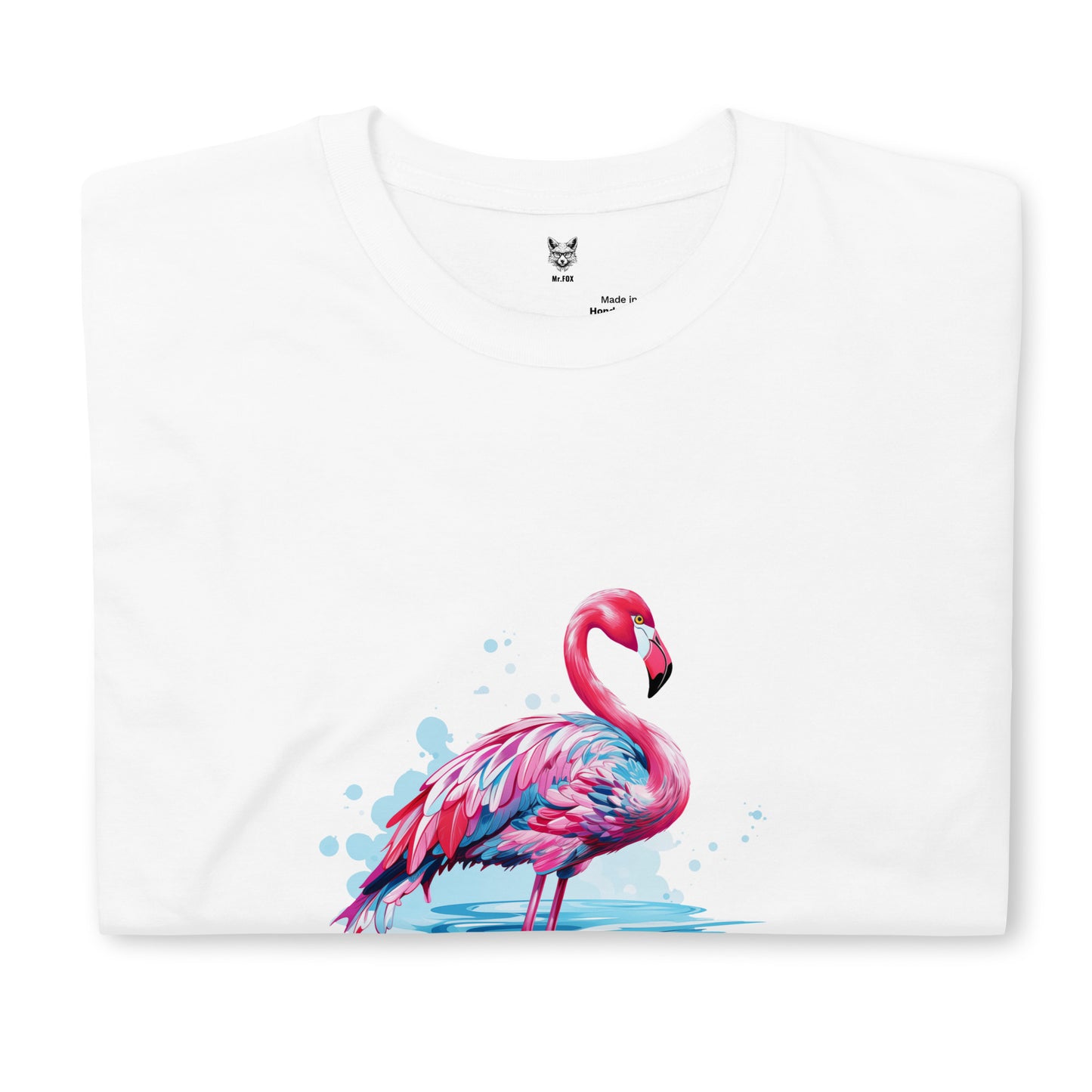 Koszulka unisex z krótkim rękawem „FLAMINGO” ID: 203 (PREMIUM)