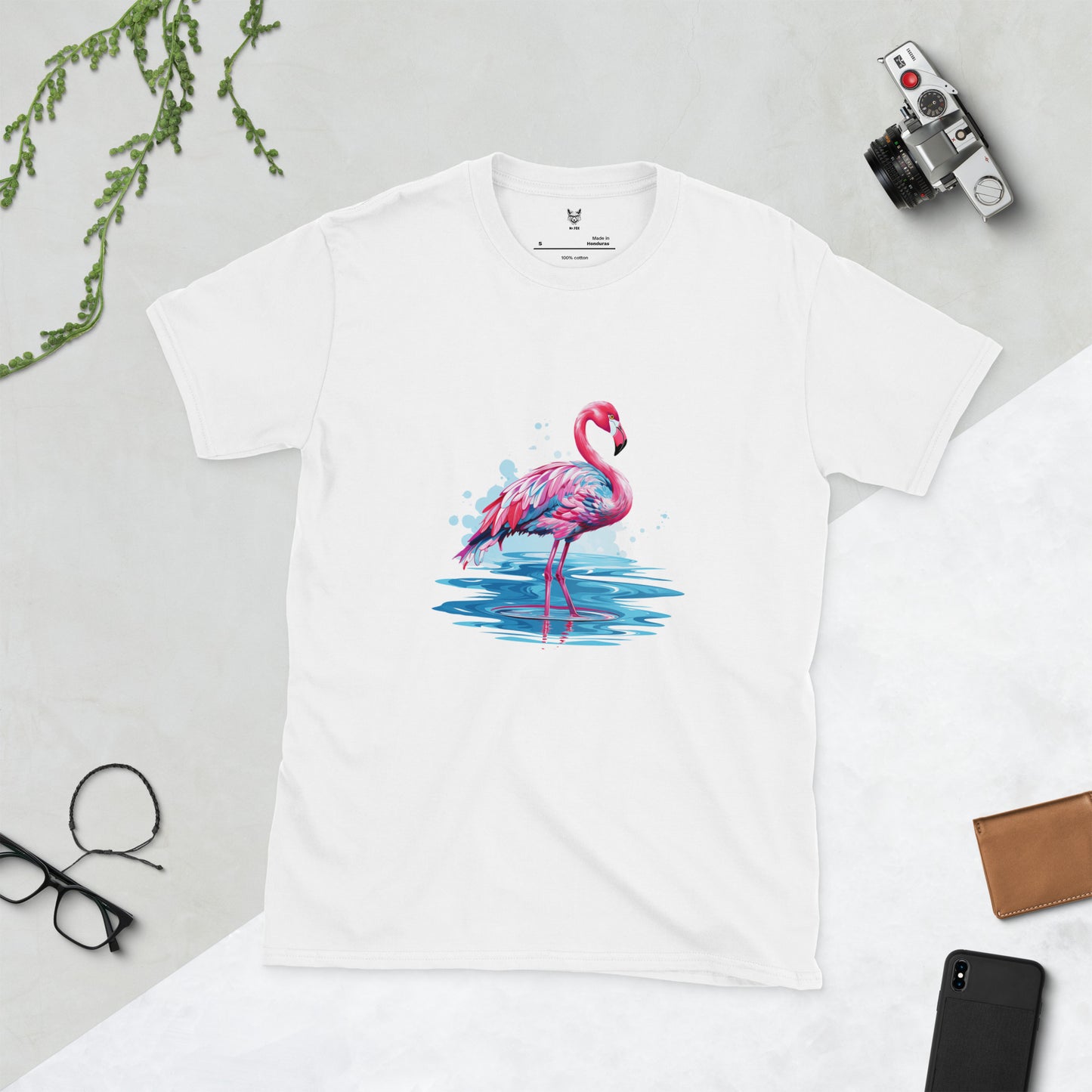 Short-Sleeve Unisex T-Shirt "FLAMINGO" ID: 203 (PREMIUM)