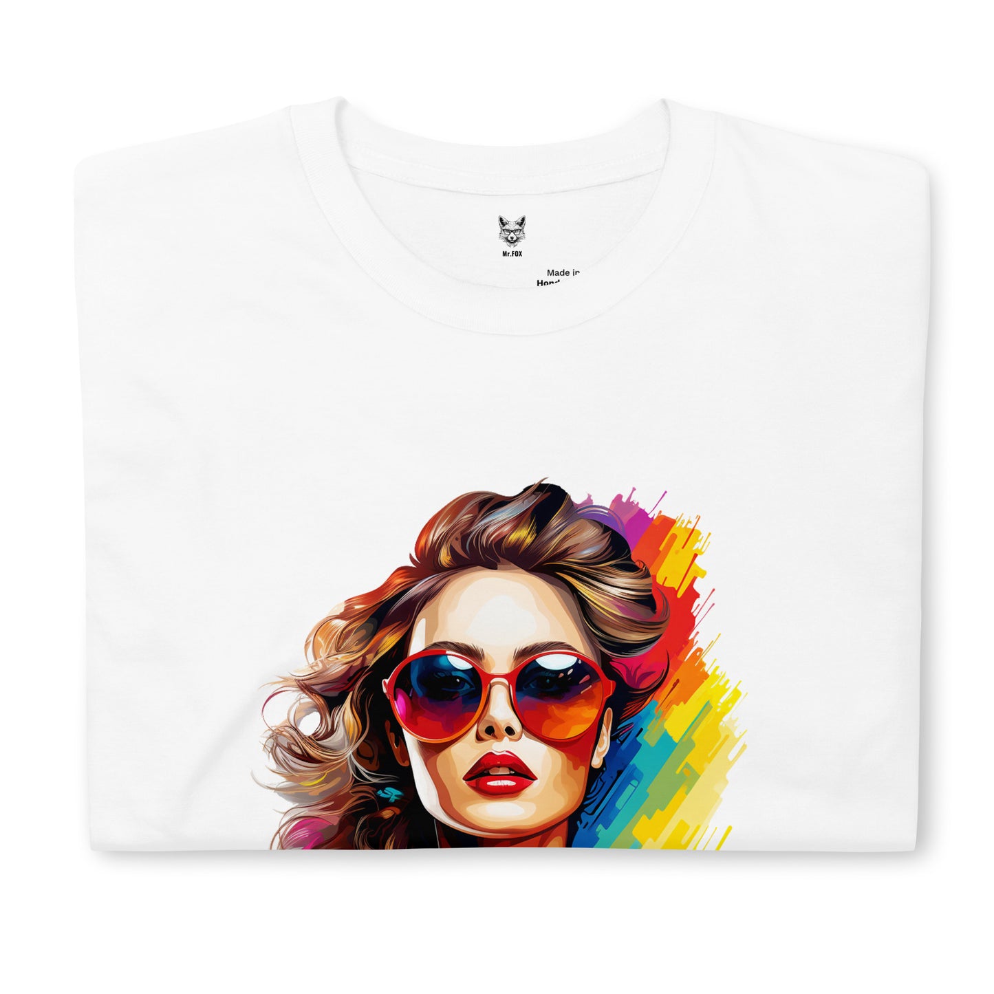 T-shirt unisex z krótkim rękawem „POP ART GIRL” ID: 206 (PREMIUM)