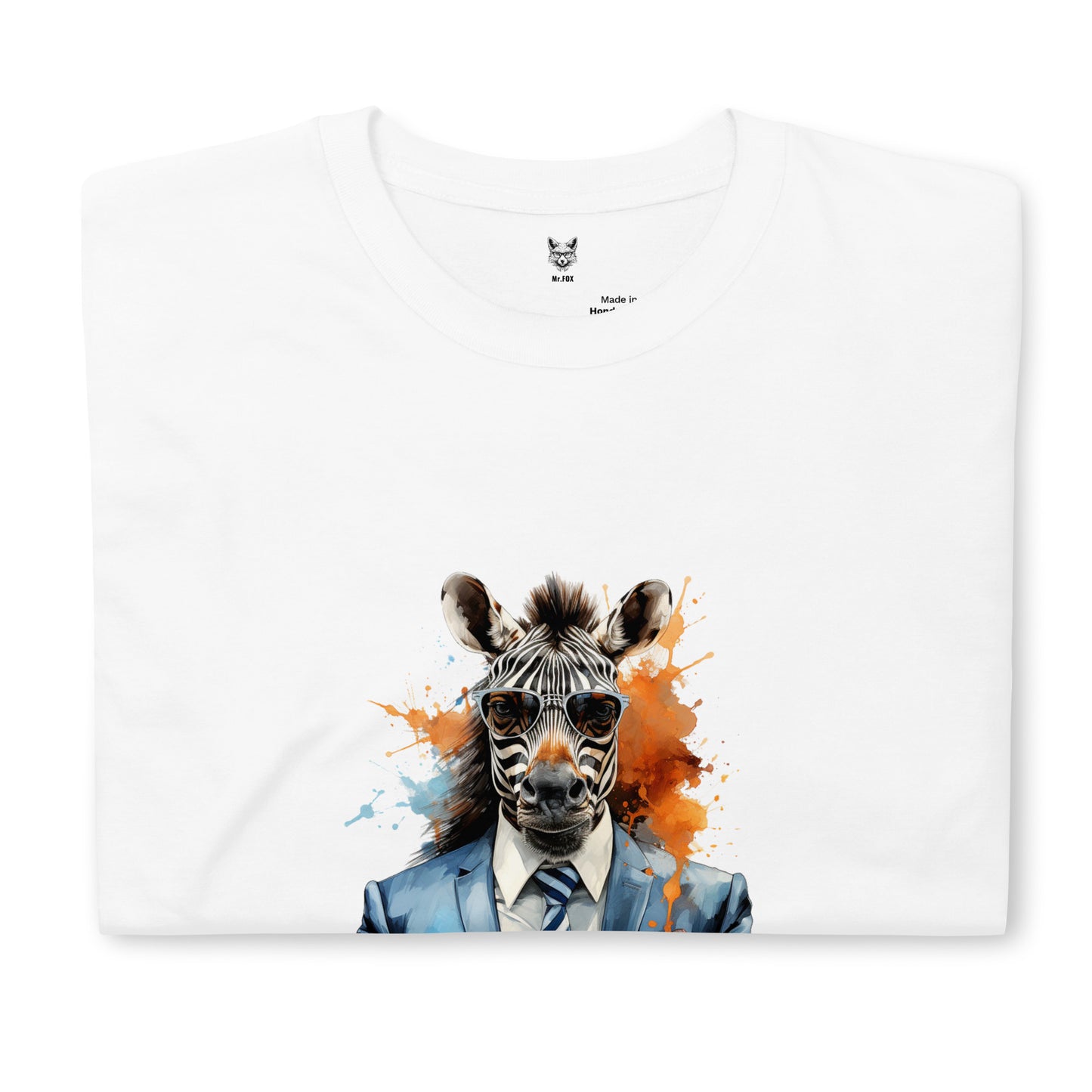 Koszulka unisex z krótkim rękawem „ZEBRA BOSS” ID: 207 (PREMIUM)