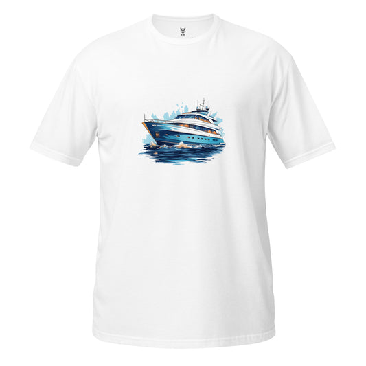 Koszulka unisex z krótkim rękawem „YACHT” ID: 210 (PREMIUM)