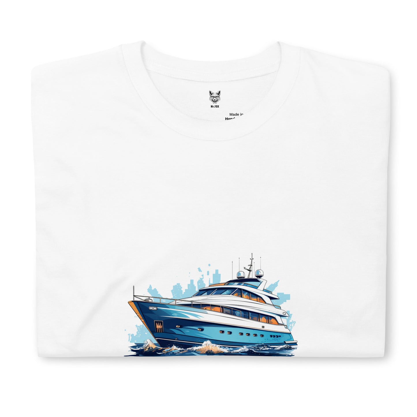 Koszulka unisex z krótkim rękawem „YACHT” ID: 210 (PREMIUM)