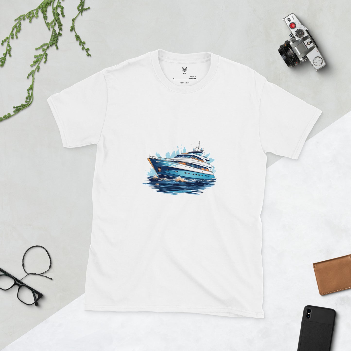 Koszulka unisex z krótkim rękawem „YACHT” ID: 210 (PREMIUM)