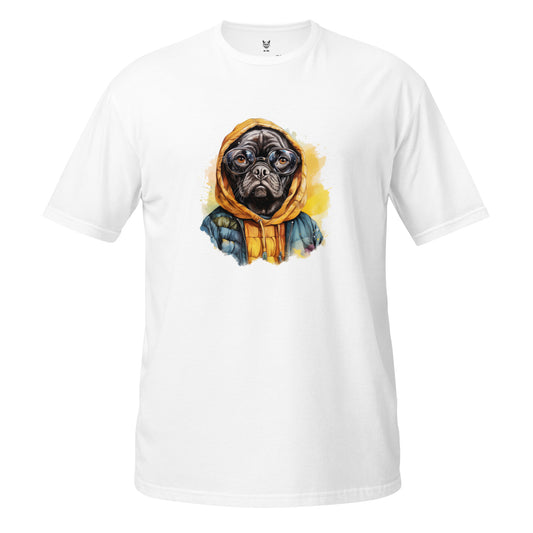 Koszulka unisex z krótkim rękawem "PUG DOG" ID: 213 (PREMIUM)