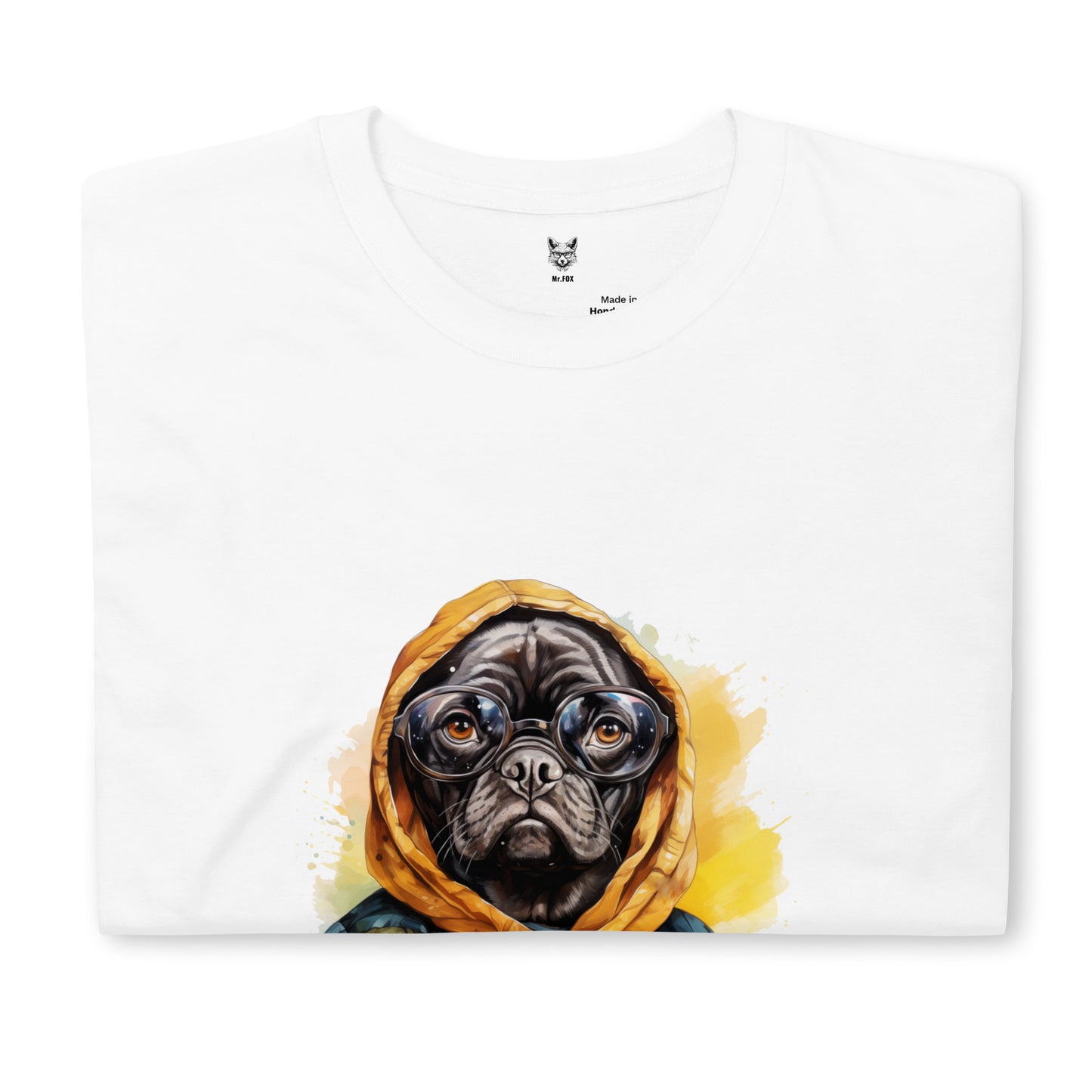 Koszulka unisex z krótkim rękawem "PUG DOG" ID: 213 (PREMIUM)