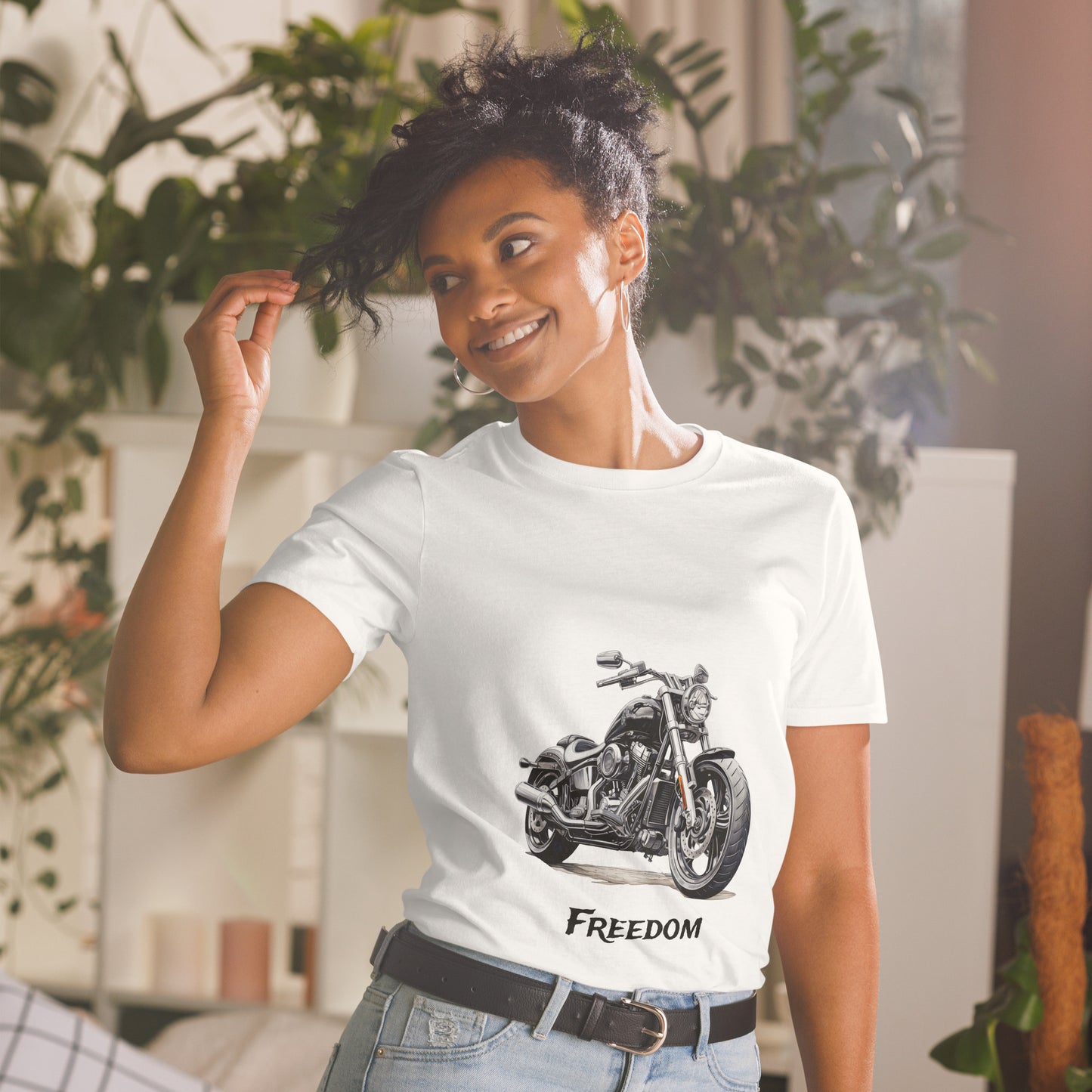 Short-Sleeve Unisex T-Shirt "motorcycle" ID: 221 (PREMIUM)