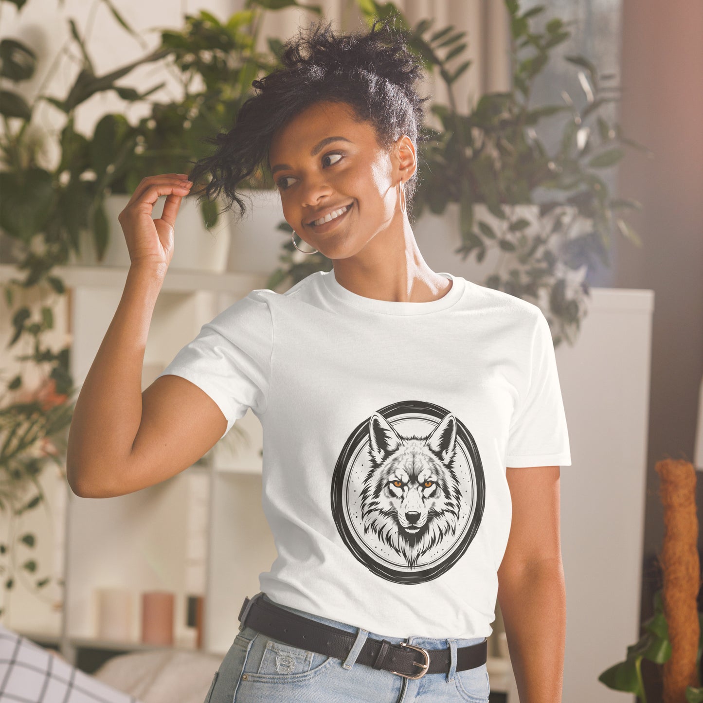 Koszulka unisex z krótkim rękawem „WOLF” ID: 223 (PREMIUM)