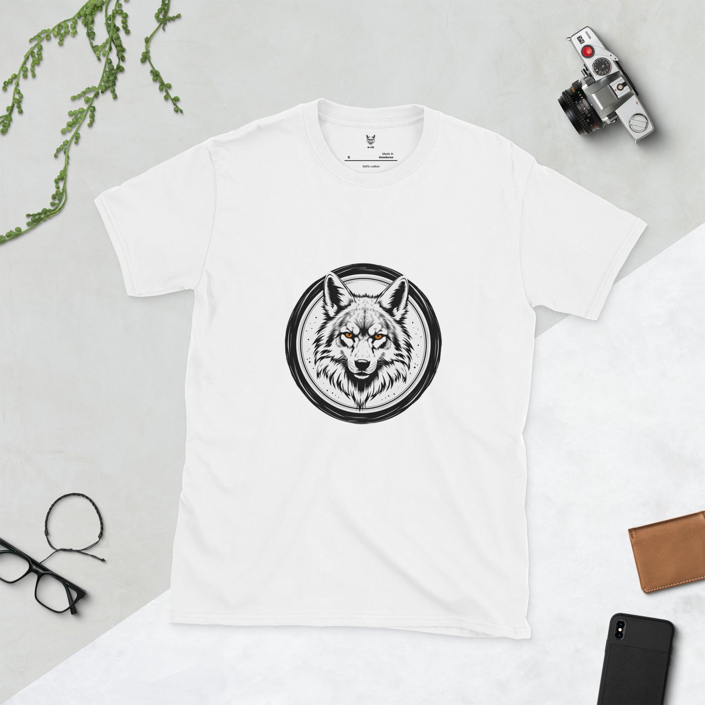 Koszulka unisex z krótkim rękawem „WOLF” ID: 223 (PREMIUM)