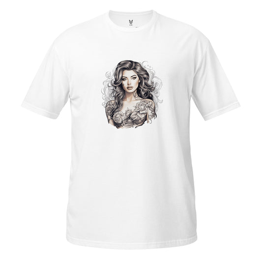 T-Shirt unisex z krótkim rękawem „TATTOO GIRL” ID: 257 (PREMIUM)