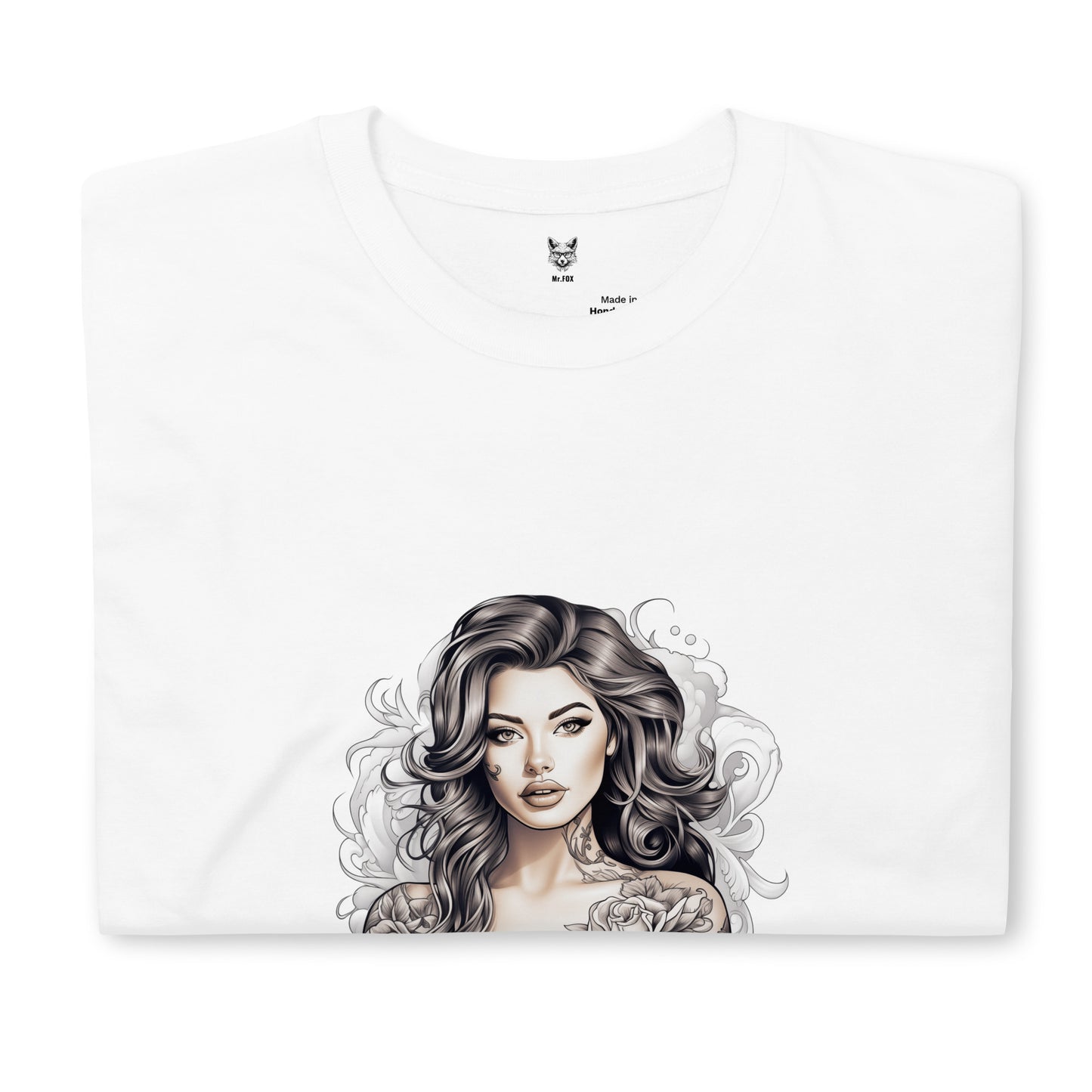 T-Shirt unisex z krótkim rękawem „TATTOO GIRL” ID: 257 (PREMIUM)