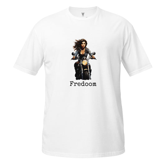 Short-Sleeve Unisex T-Shirt "FREDOOM BIKER" ID: 352 (PREMIUM)