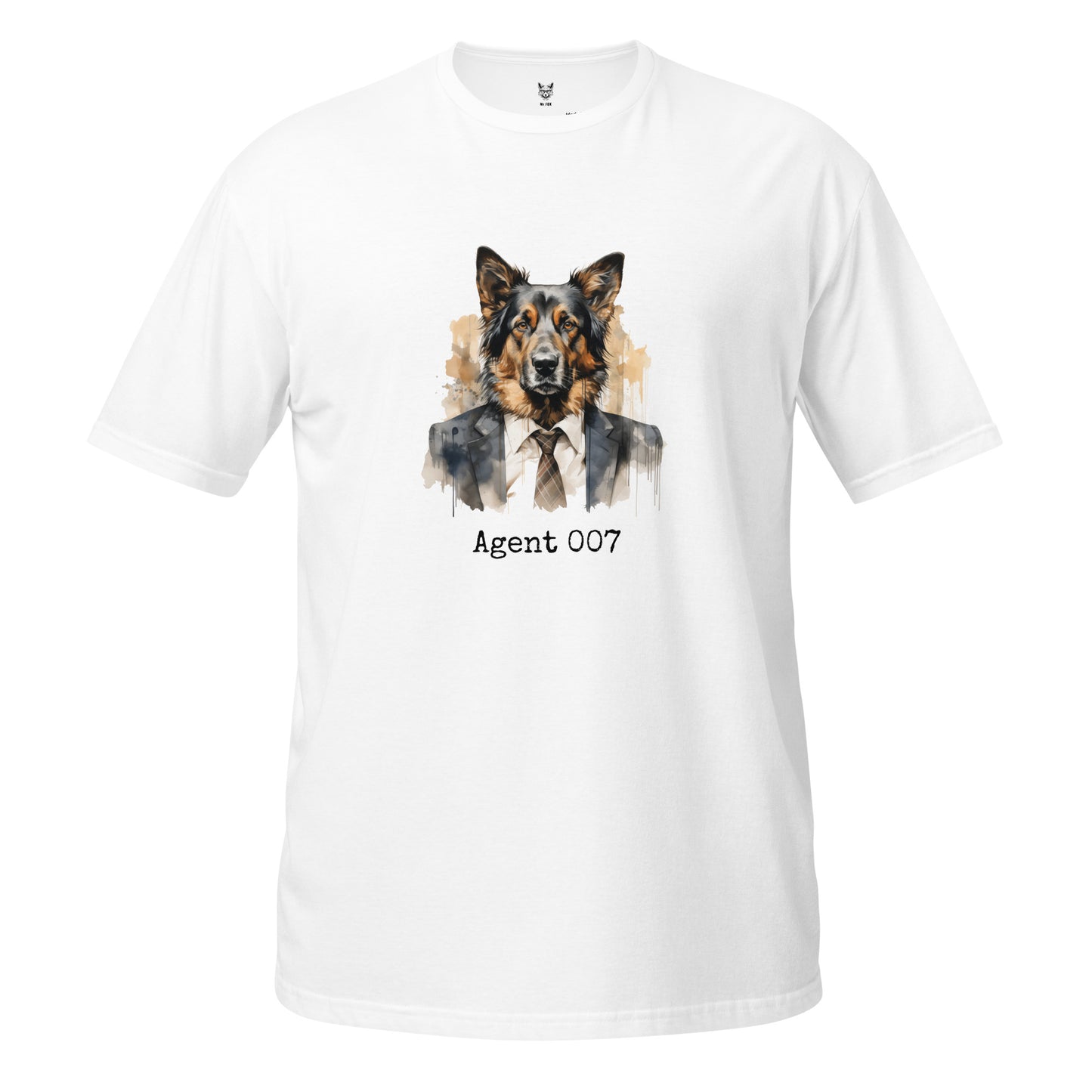 Koszulka unisex z krótkim rękawem "DOG AGENT 007" ID: 277 (PREMIUM)