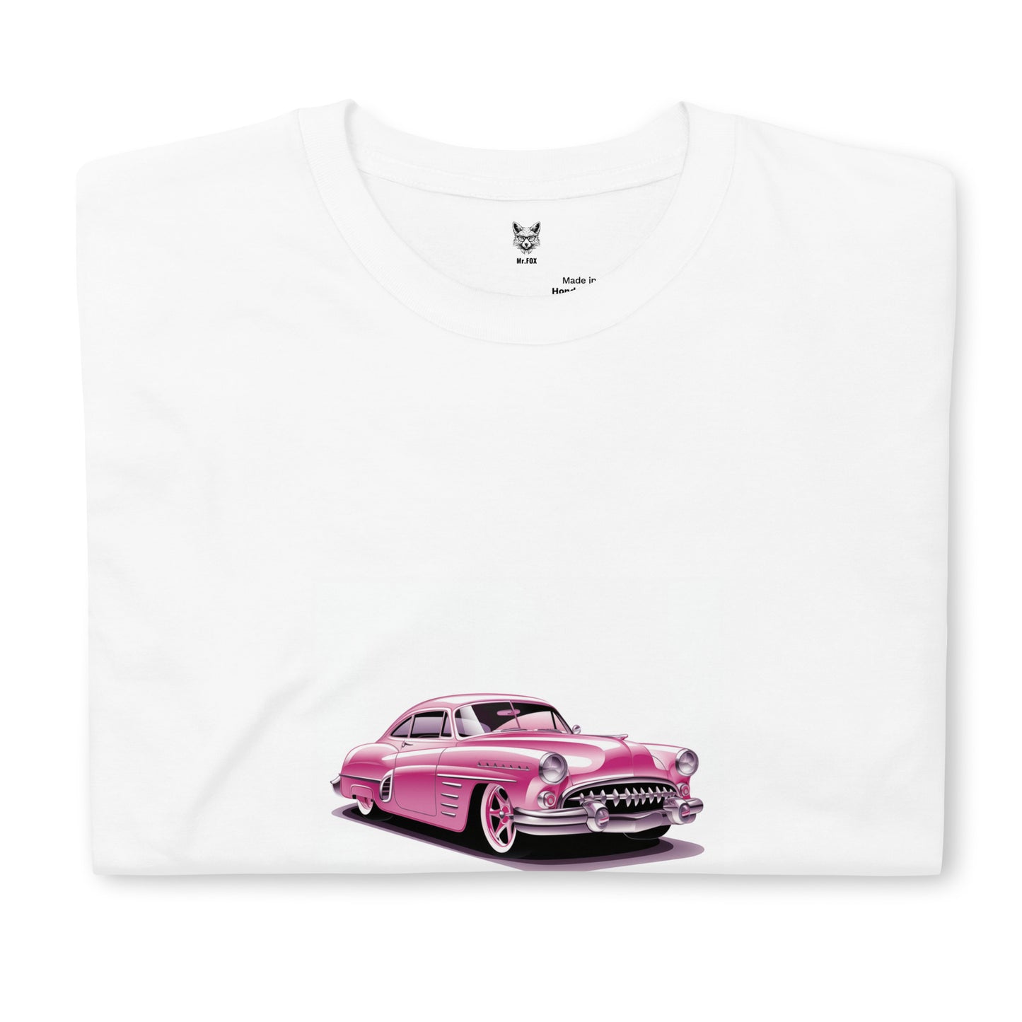 T-shirt unisex z krótkim rękawem „RETRO CAR” ID: 299 (PREMIUM)