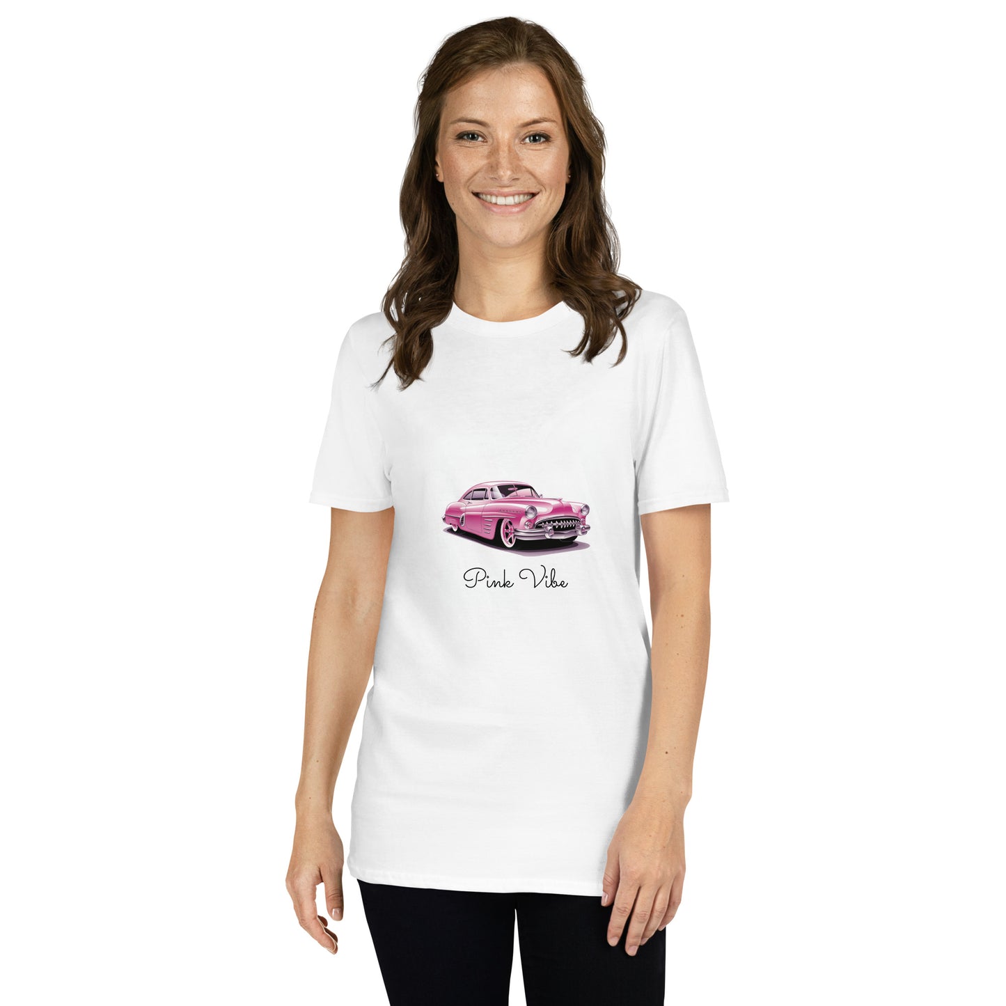 T-shirt unisex z krótkim rękawem „RETRO CAR” ID: 299 (PREMIUM)