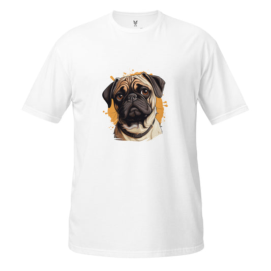 Short-Sleeve Unisex T-Shirt "DOG PUG" ID: 362 (PREMIUM)