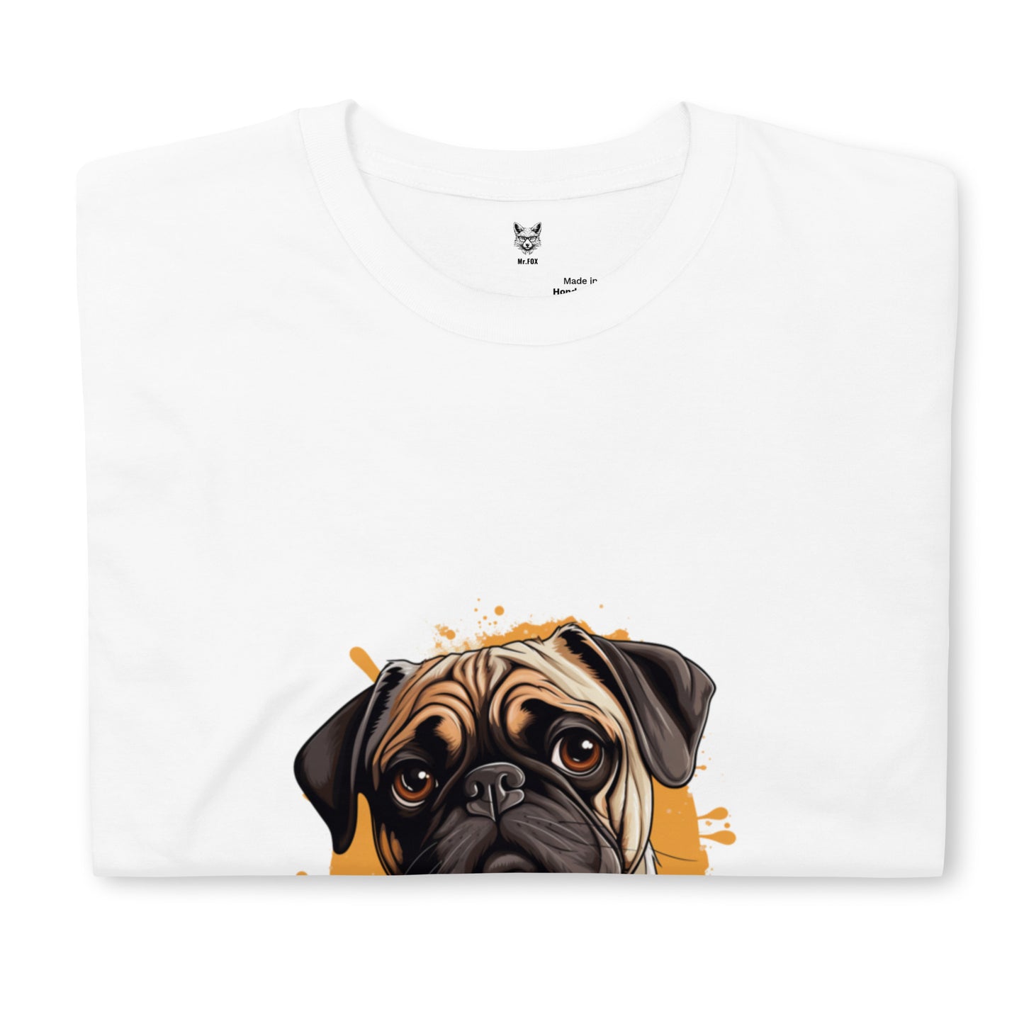 Футболка унисекс с коротким рукавом "DOG PUG" ID: 362 (ПРЕМИУМ)