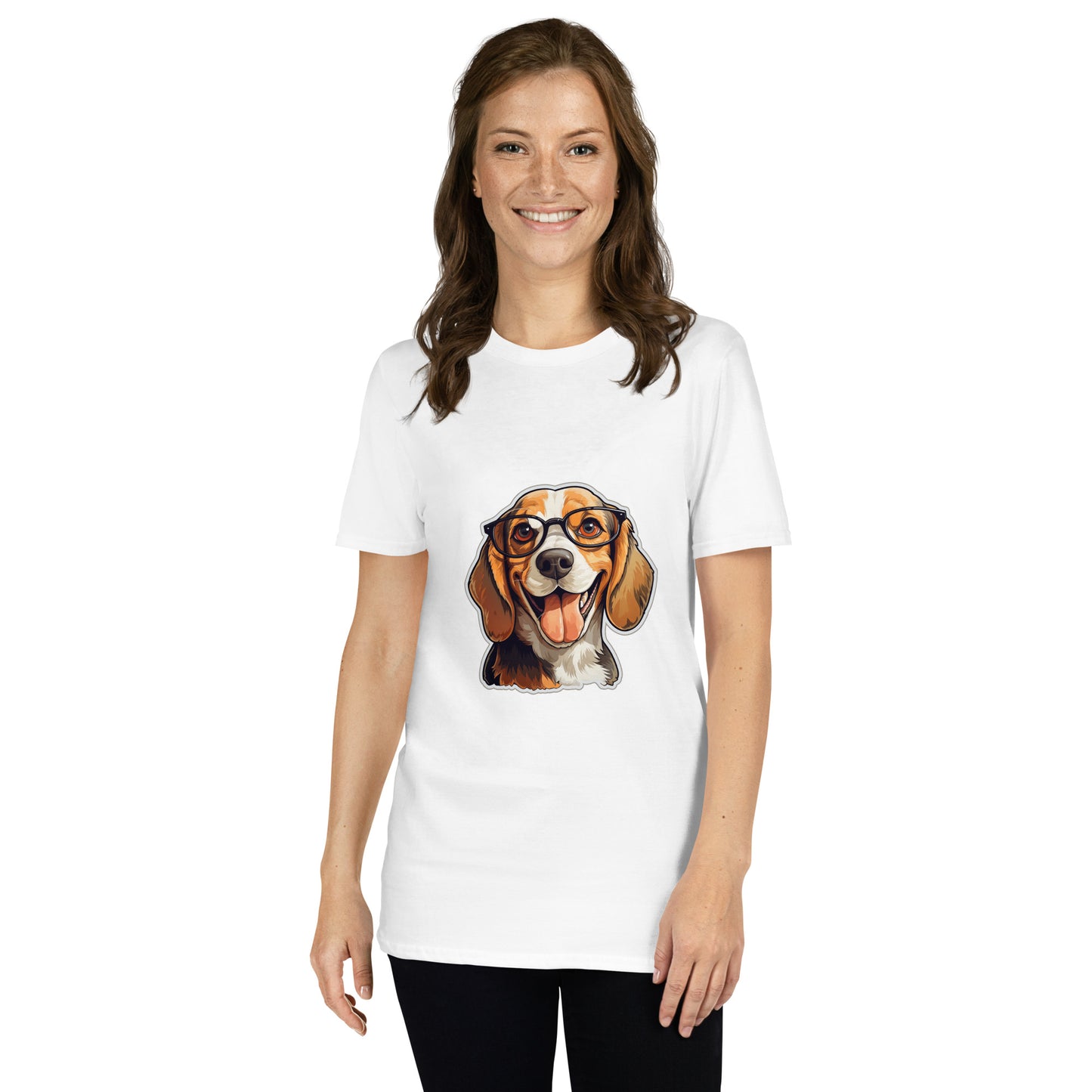 Koszulka unisex z krótkim rękawem "BEAGLE DOG" ID: 364 (PREMIUM)