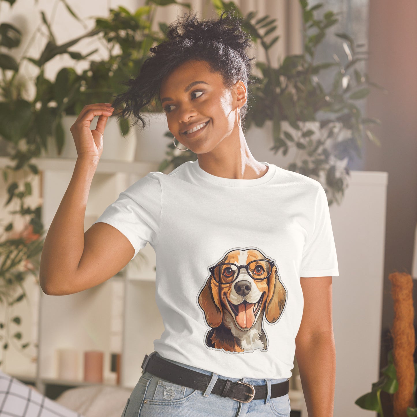 Short-Sleeve Unisex T-Shirt "BEAGLE DOG" ID: 364 (PREMIUM)