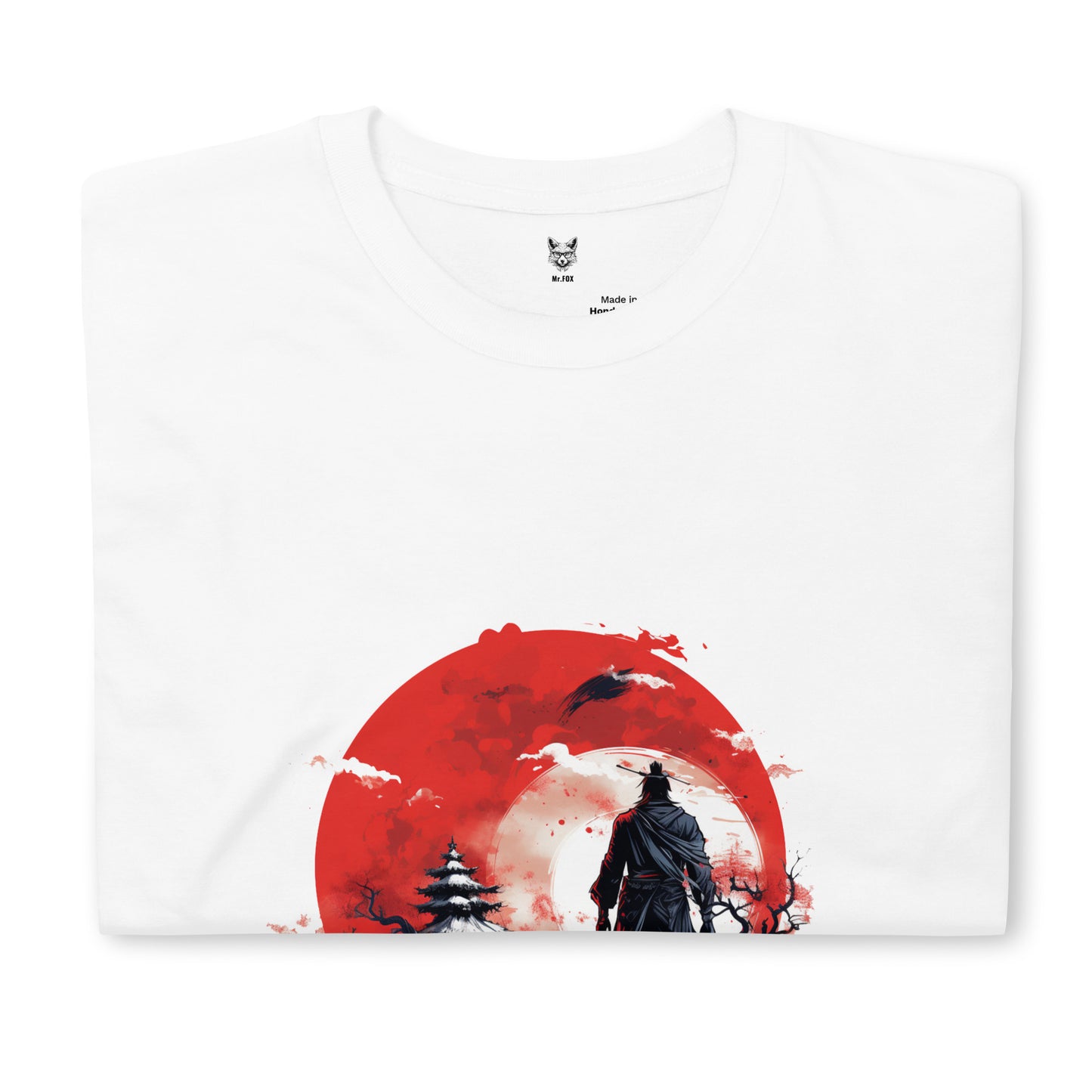 T-Shirt unisex z krótkim rękawem „ANIME SAMURAI” ID: 365 (PREMIUM)