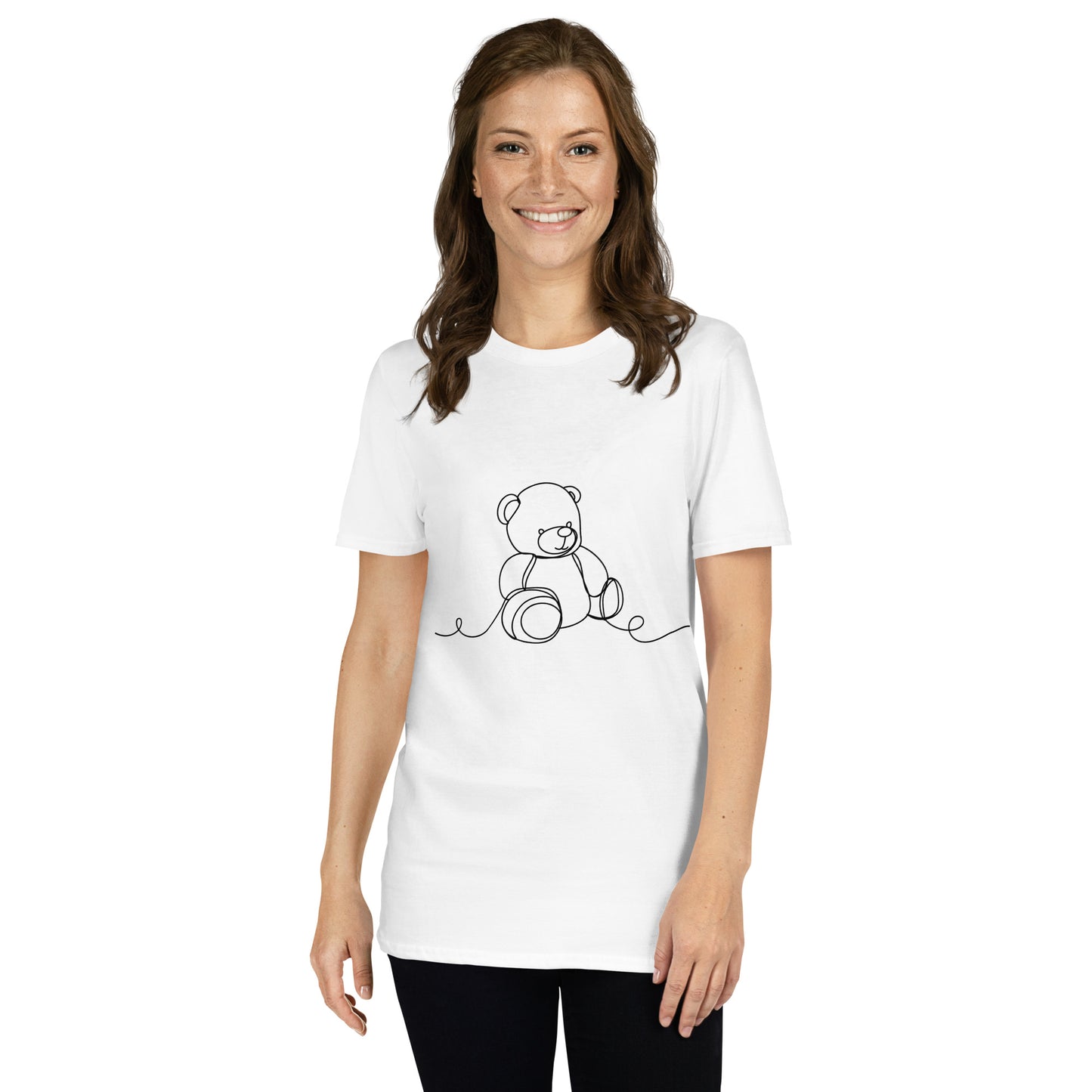 Short-Sleeve Unisex T-Shirt "Teddy-bear" ID: 376 (PREMIUM)